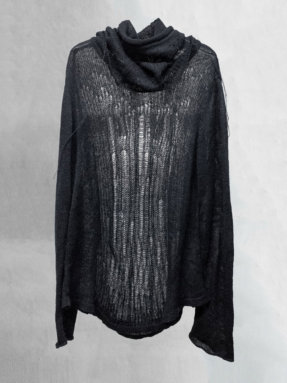 blackmerle distressed mohair knit / black Size US M / EU 48-50 / 2 - 2 Thumbnail