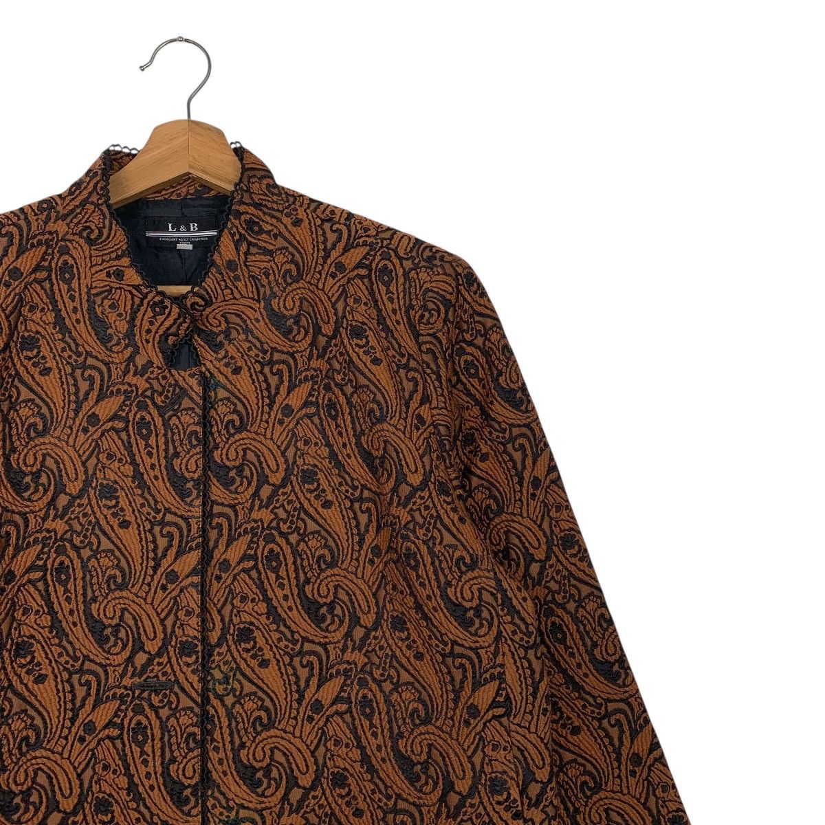 Japanese Brand L & B Abstract Design Women Jacket Size L / US 10 / IT 46 - 5 Thumbnail