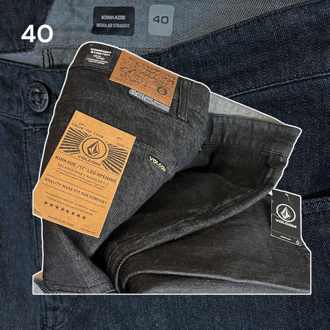 Volcom •NWT• Volcom Denim KINKAGE Dark Blue Jeans • Size 40 Size US 40 / EU 56 - 1 Thumbnail