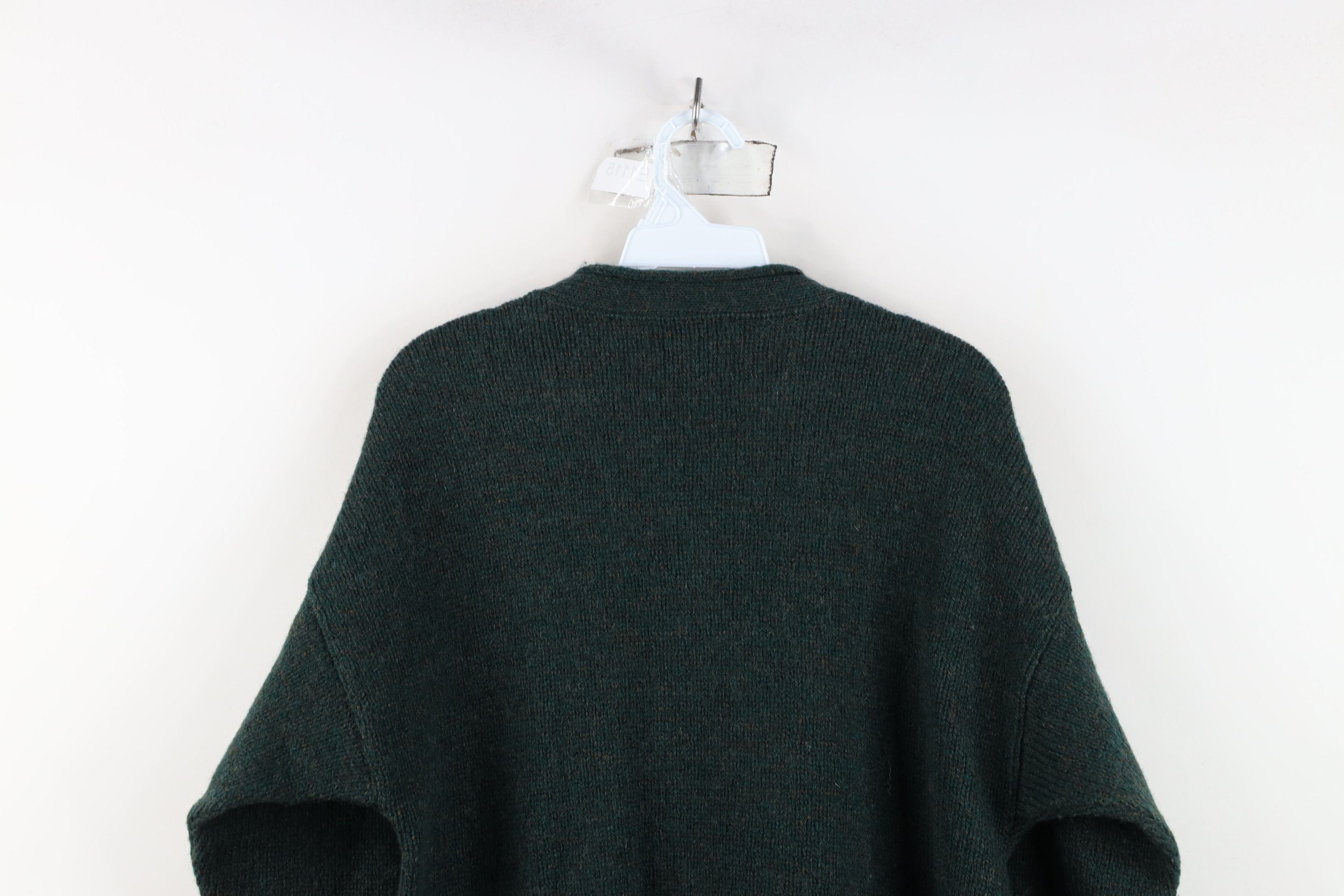 Woolrich Woolen Mills Vintage 90s Woolrich Wool Marled Knit Henley Sweater Green Size S / US 4 / IT 40 - 10 Thumbnail