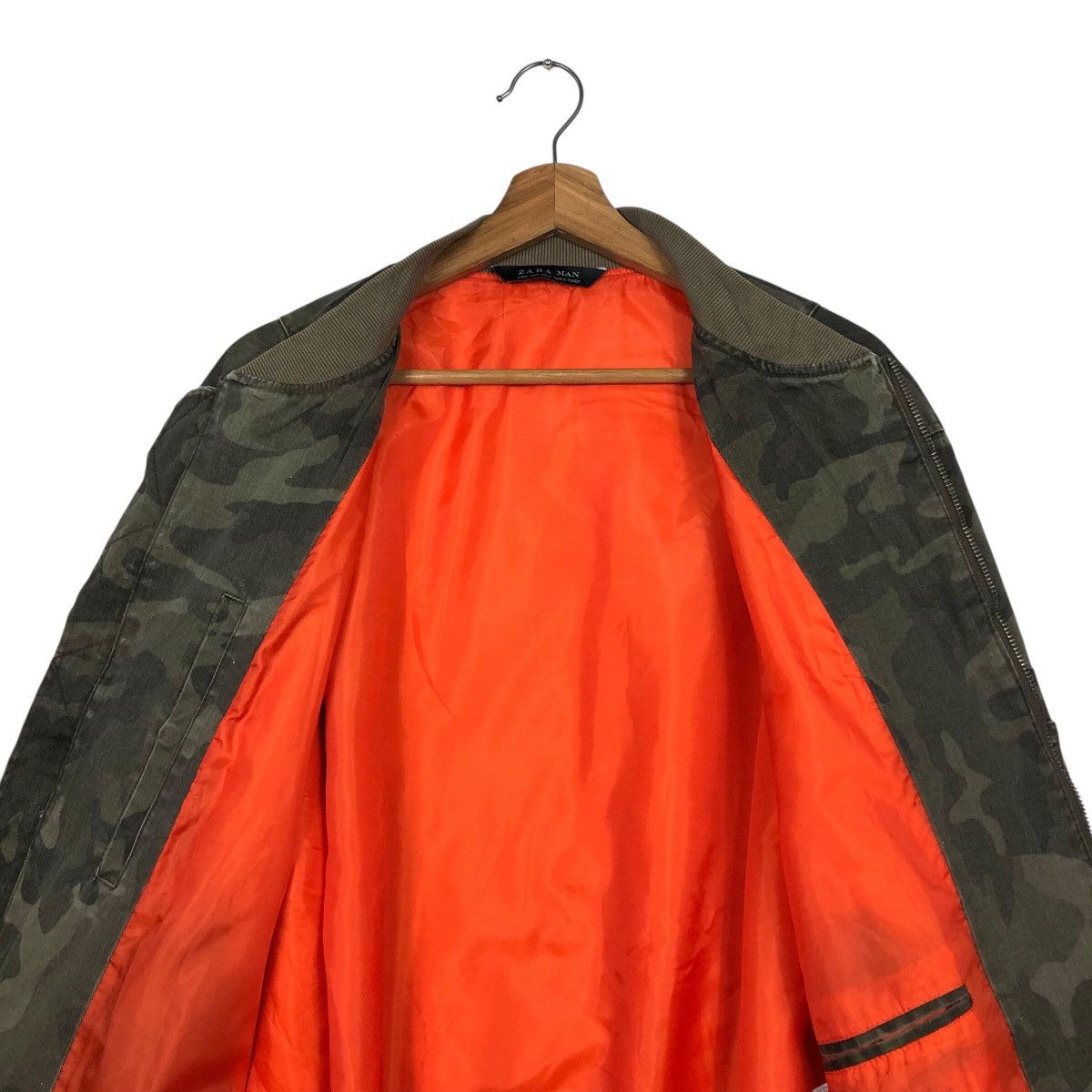Japanese Brand 📌Vintage Bomber Jacket Camouflage Design Zara Man Size US M / EU 48-50 / 2 - 15 Thumbnail