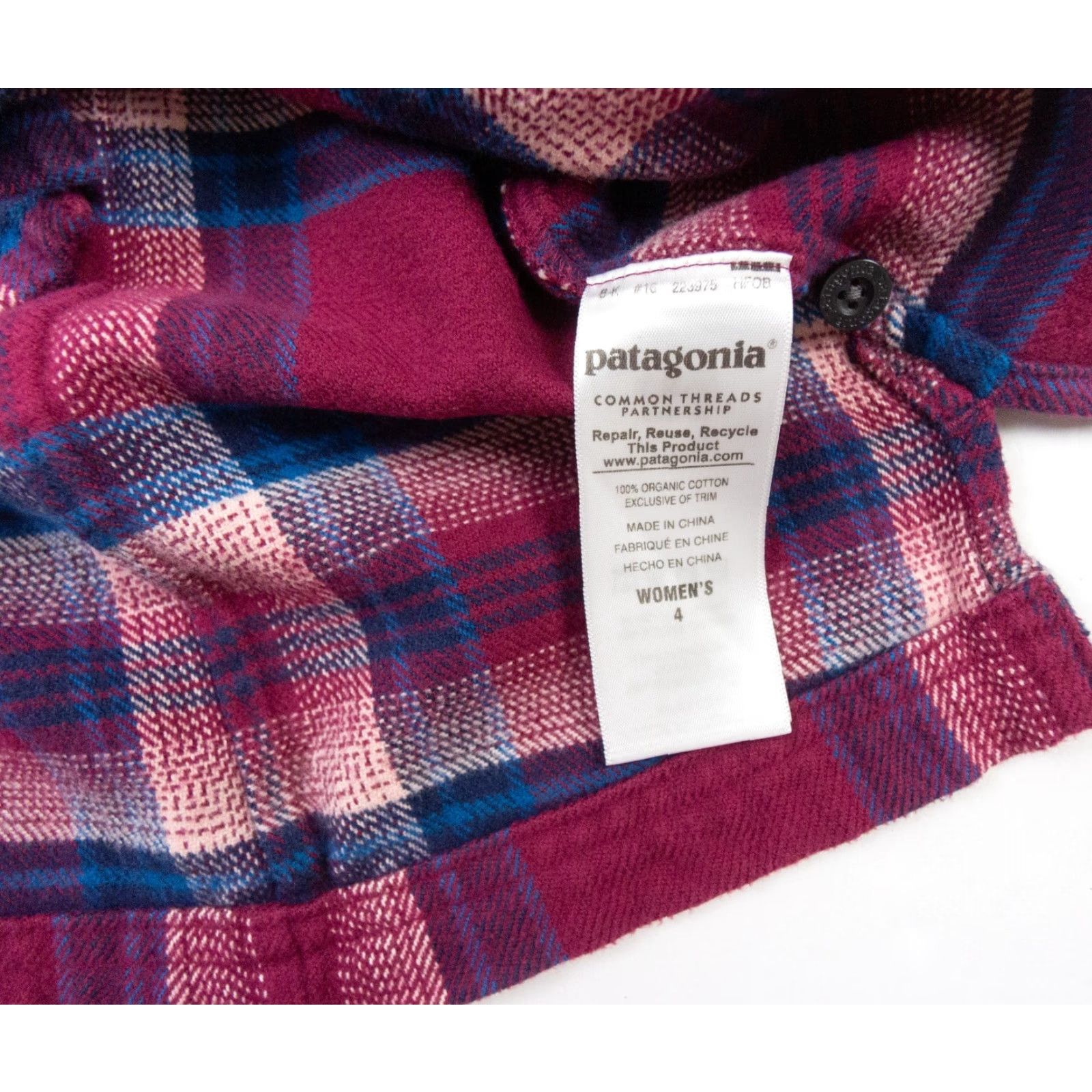 Patagonia Patagonia Women's Long Sleeve Fjord Flannel Red Check Shirt 4 Button-Up Size S / US 4 / IT 40 - 6 Thumbnail