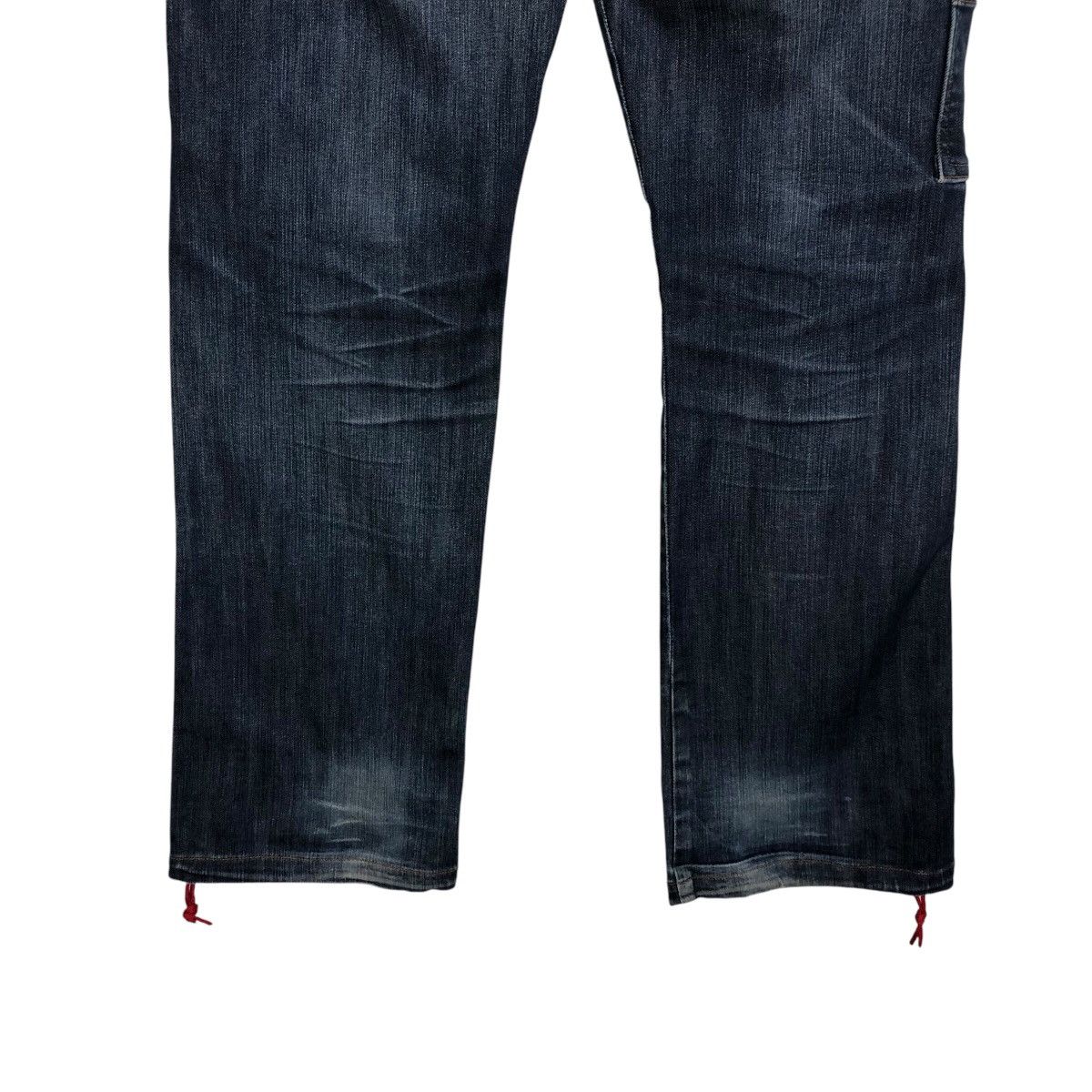 Japanese Brand 📌Rich Blue Vintage Denim Biker Pants Resque Squad Size 34" / US 12 / IT 48 - 12 Thumbnail