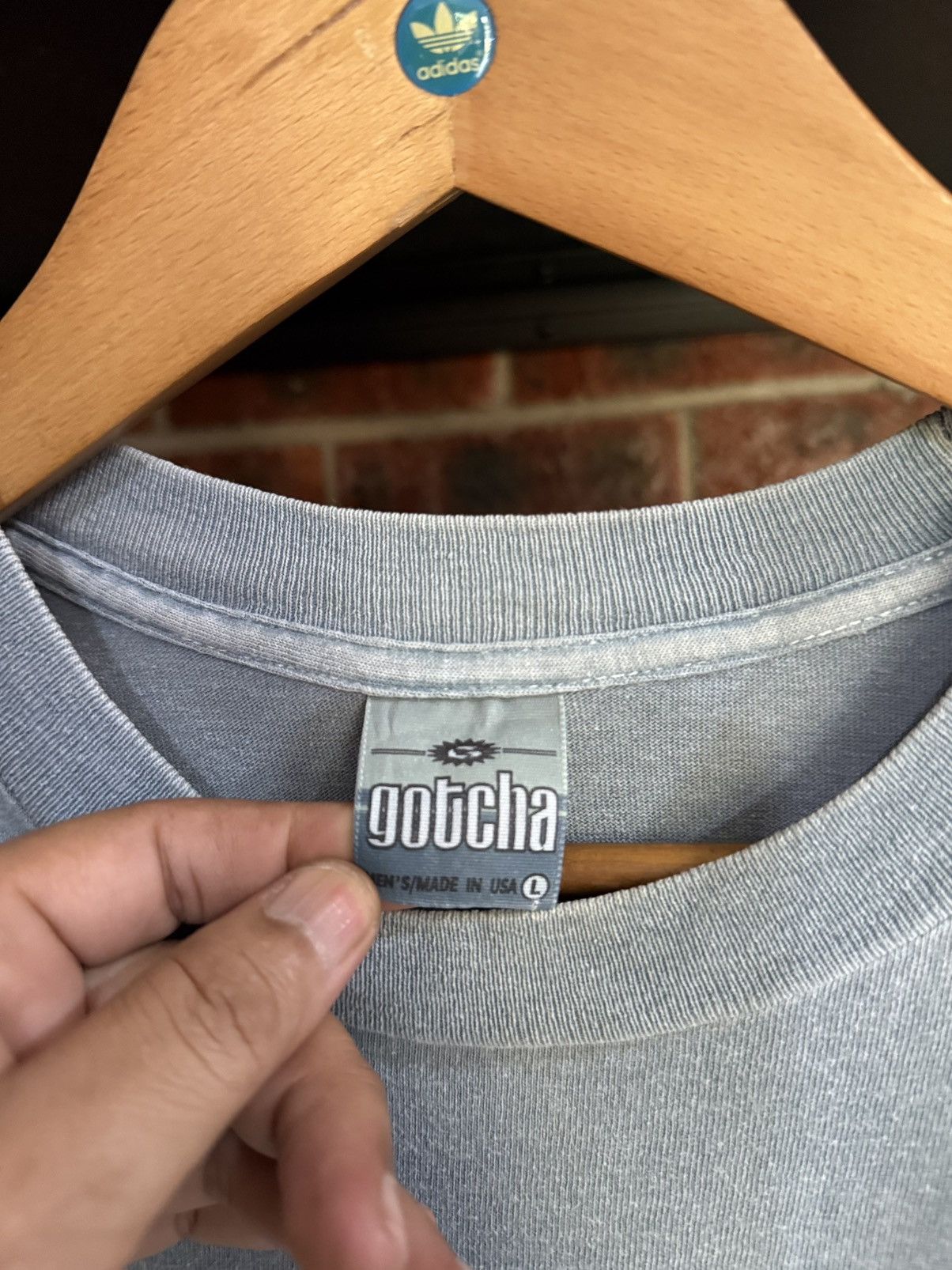 Gotcha × Vintage Thrashed Vintage 90s Gotcha Custom Original Surface Faded T Size US XL / EU 56 / 4 - 8 Thumbnail