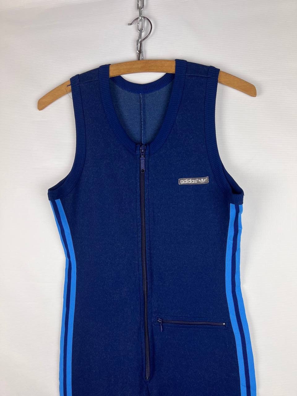 Adidas Vintage 70s Adidas Overall Suit Size 38 BlueZip Size US 38 / EU 54 - 5 Thumbnail