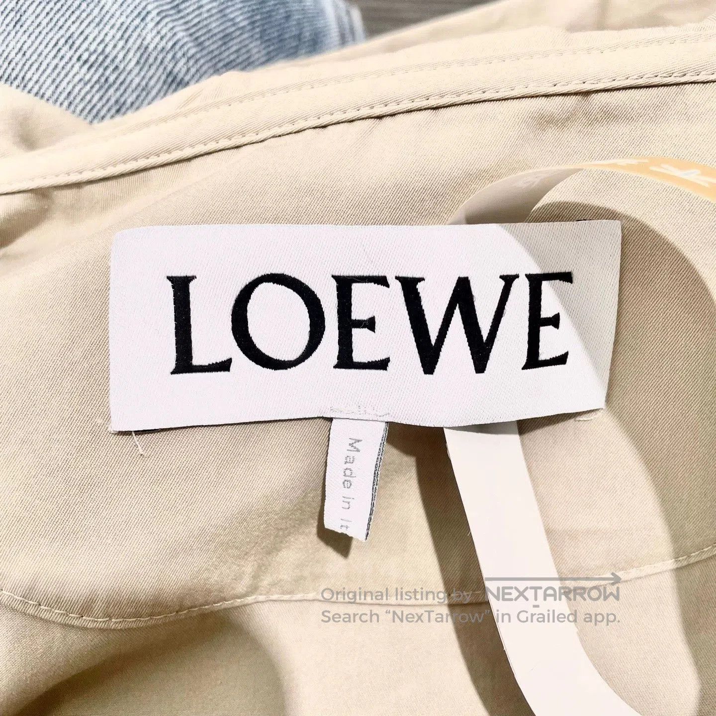 Loewe Loewe Beige Zip Hooded Jacket. Size US S / EU 44-46 / 1 - 3 Thumbnail