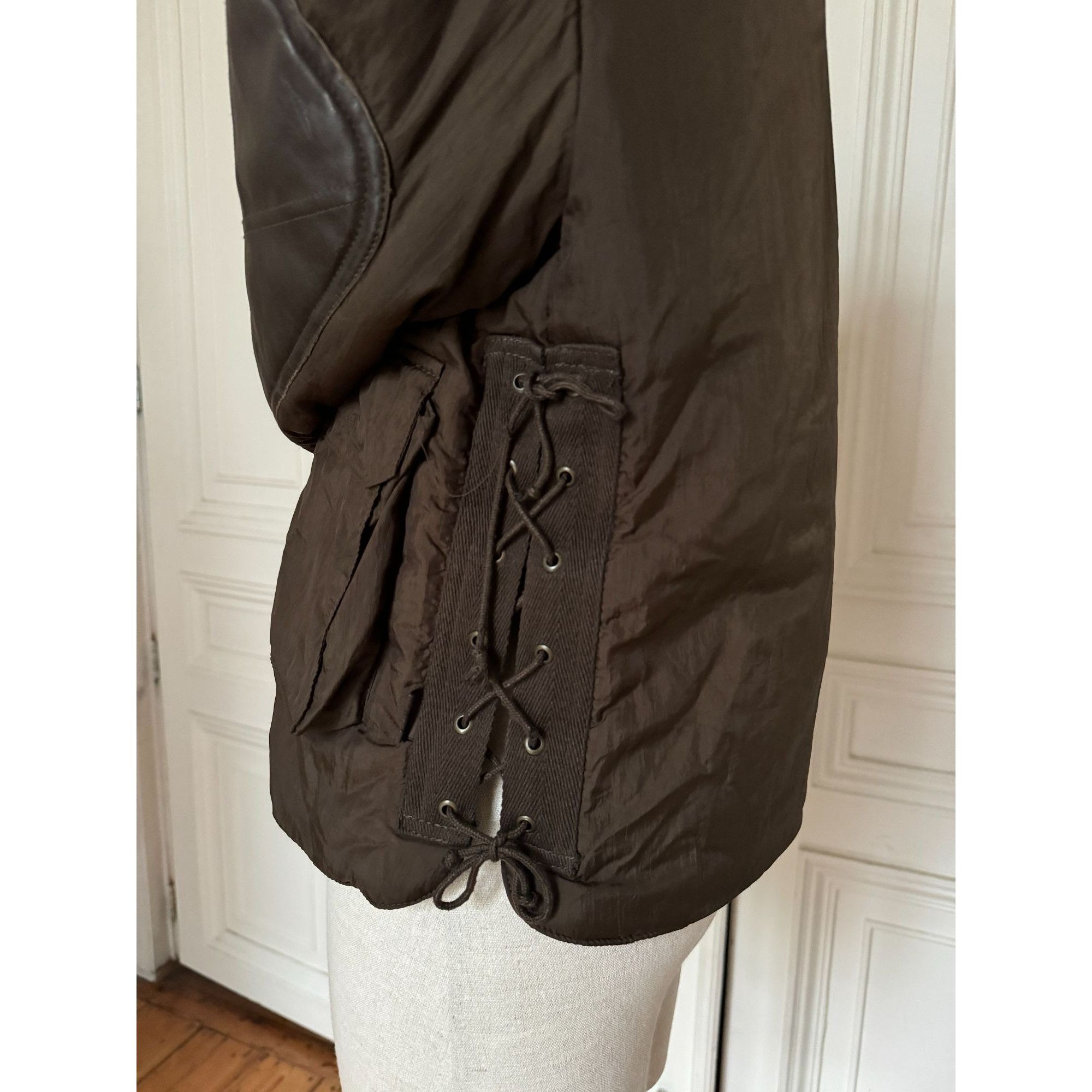 Jean Paul Gaultier 1990s Brown Bomber / Corset Jacket Size US M / EU 48-50 / 2 - 3 Thumbnail
