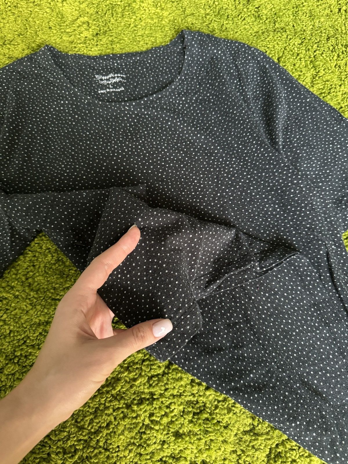 Designer Gudrun Sjoden avant garde polka dot t-shirt Size L / US 10 / IT 46 - 4 Thumbnail