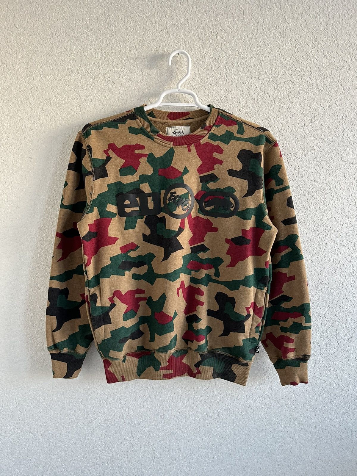 Ecko Unltd. Crazy Vintage Y2K Ecko Unltd. Camo Crewneck Rare Size US M / EU 48-50 / 2 - 1 Thumbnail