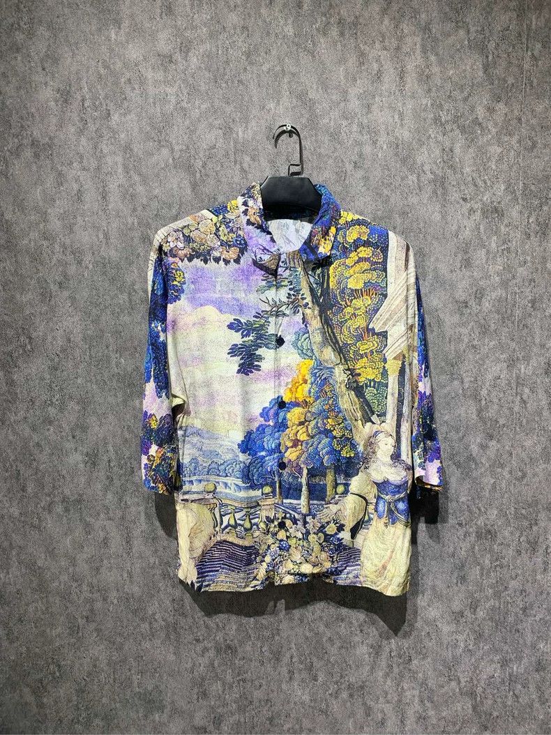 Louis Vuitton LOUIS VUITTON Palace Oil Silk Shirt Size US XS / EU 42 / 0 - 1 Thumbnail
