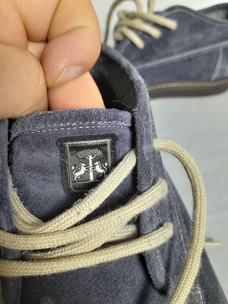Corneliani Corneliani ID Blue Suede Desert Boots Made in Italy Size US 10.5 / EU 43-44 - 6 Thumbnail