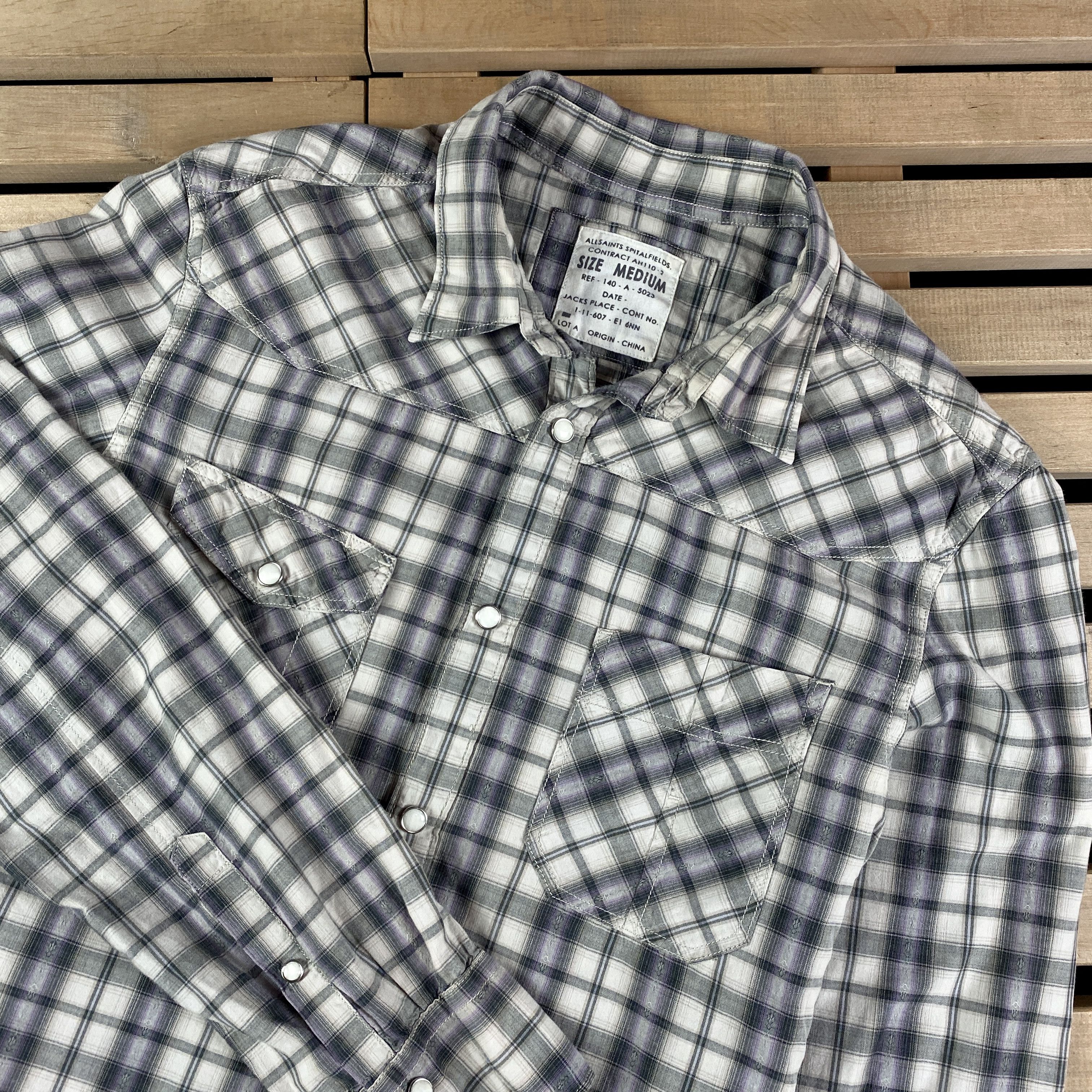 Allsaints Men’s Shirt Long Sleeve Allsaints Size M Size US M / EU 48-50 / 2 - 2 Thumbnail