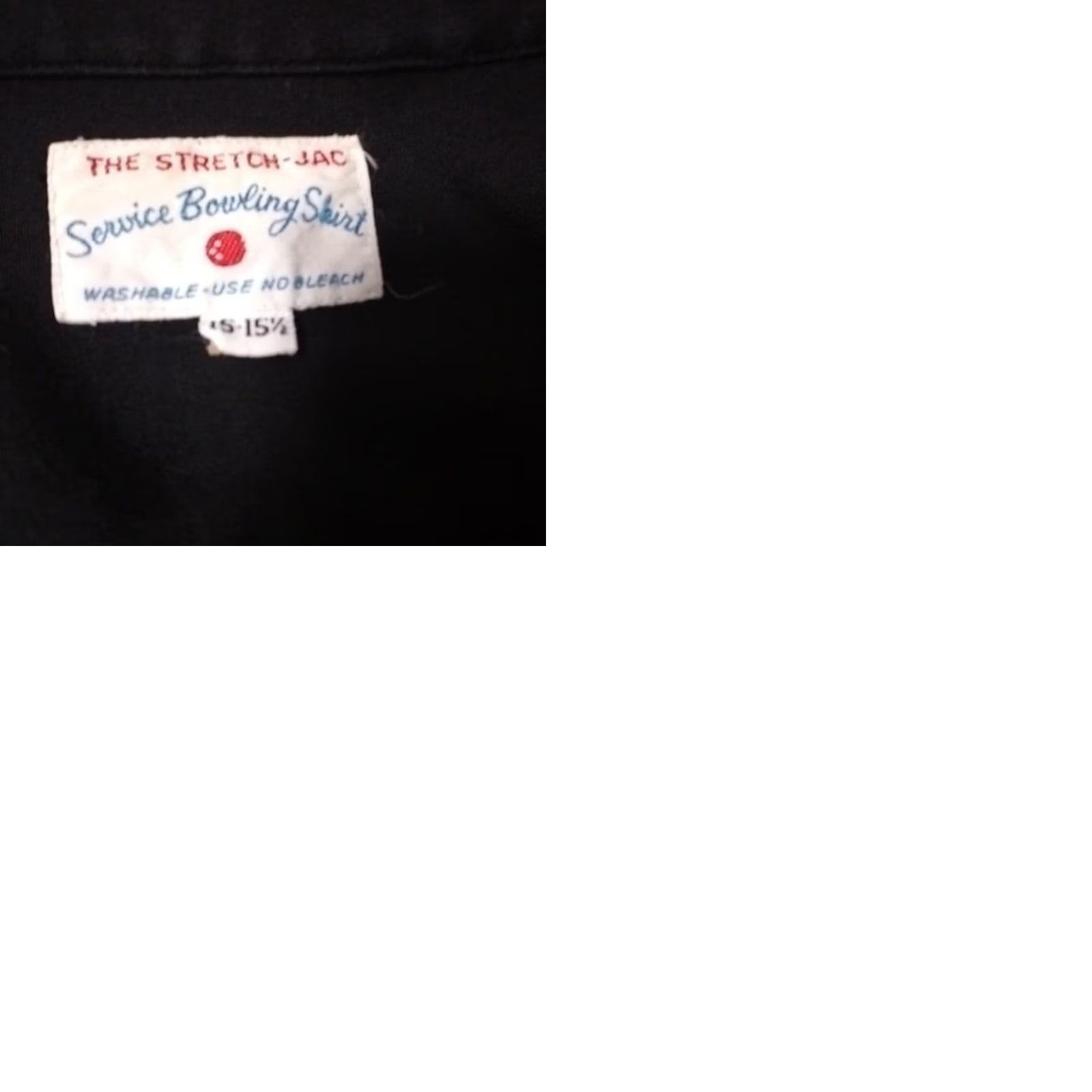 Vintage VINTAGE 60s Bowling Shirt Black Chain Stitch Open Collar Mens M Used Size US M / EU 48-50 / 2 - 9 Thumbnail