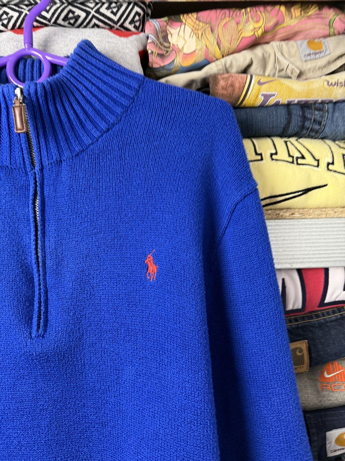 Polo Ralph Lauren Vintage Polo Ralph Lauren 1/4 Zip Knit Sweater Old Money Size US L / EU 52-54 / 3 - 5 Thumbnail