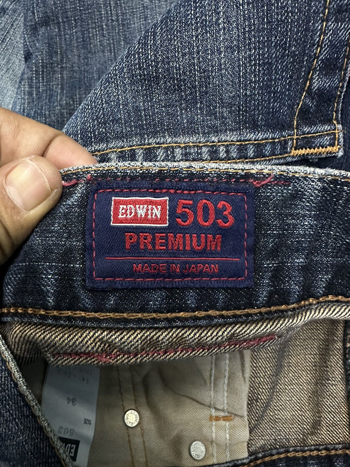 Edwin × Hysteric Glamour × If Six Was Nine Vintage Edwin 503 Japan Faded Washed Denim Size 34 F45 Size US 34 / EU 50 - 12 Thumbnail