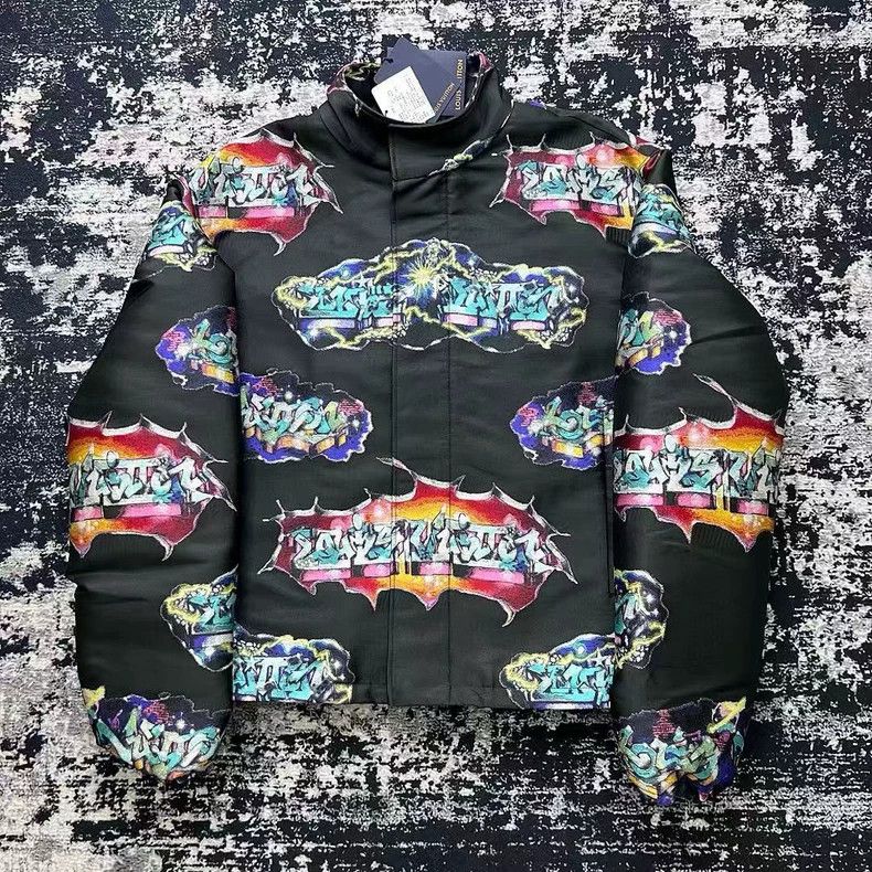 Louis Vuitton Louis Vuitton Graffiti Embroidered Jacket Size US L / EU 52-54 / 3 - 1 Thumbnail