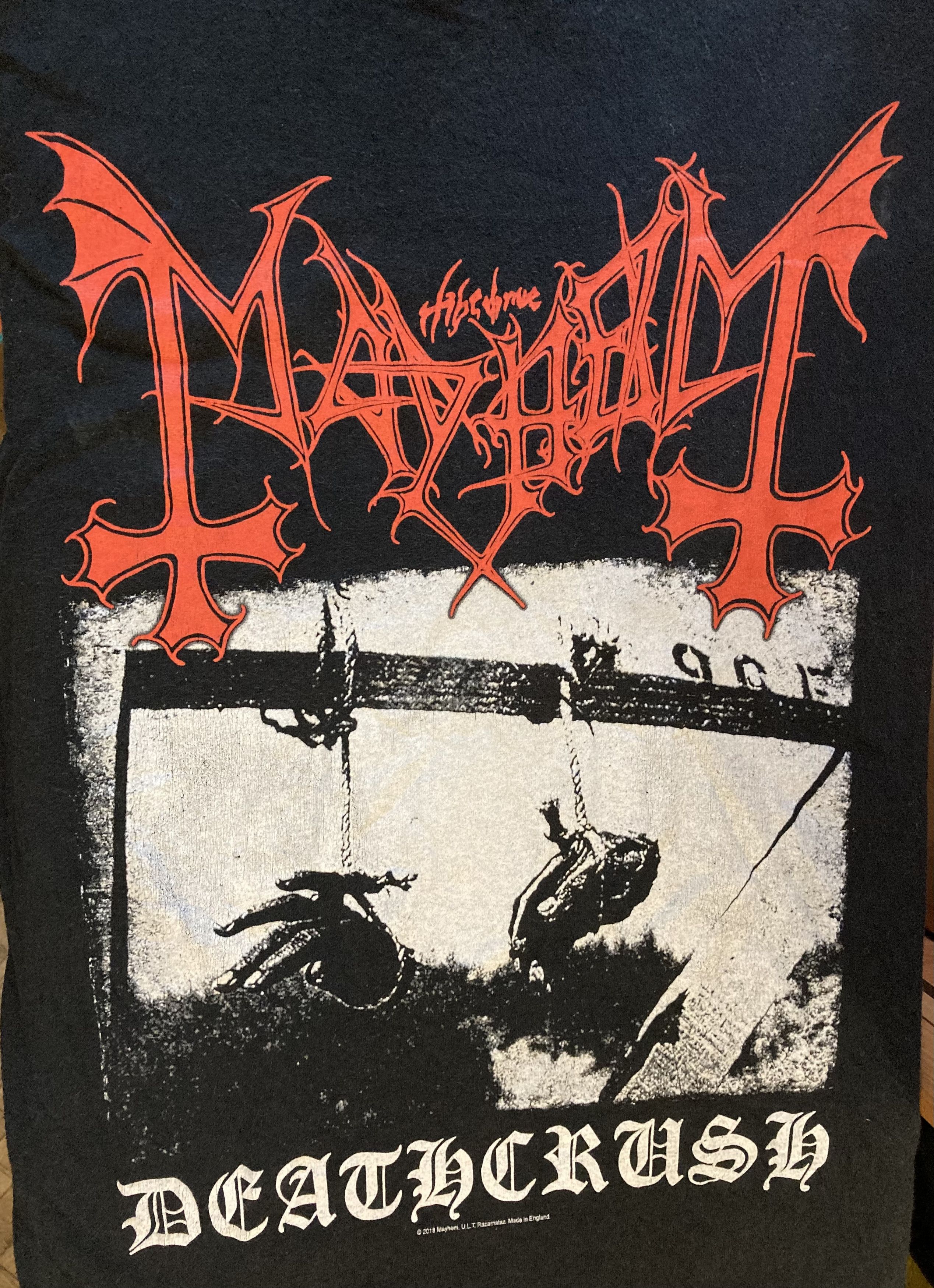 Band Tees Mayhem Deathcrush Official Licensed 2018 T shirt Size US M / EU 48-50 / 2 - 4 Thumbnail