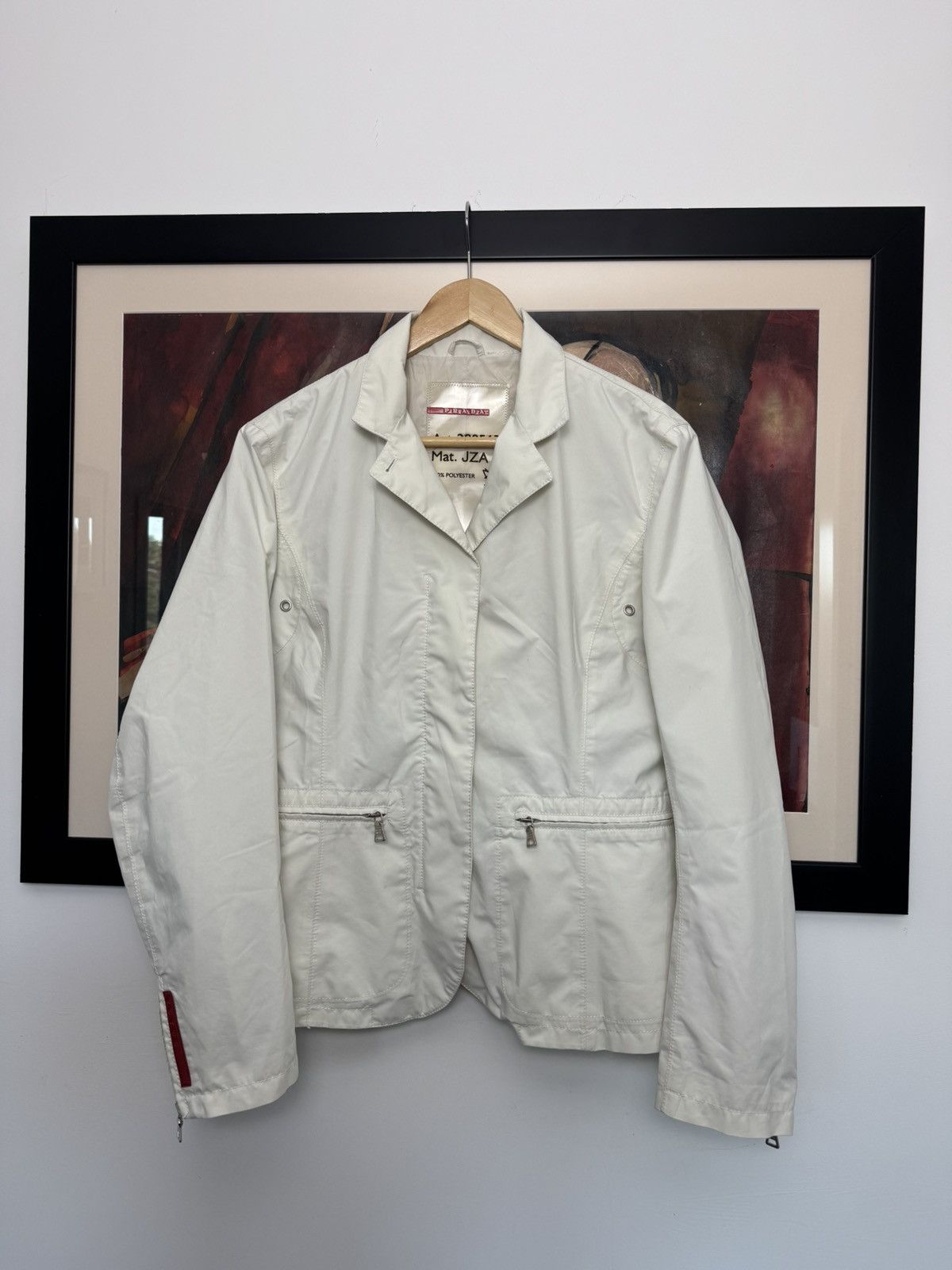 Prada Vintage Y2k Designer Jacket Rare Red Tab Luxury Blazer