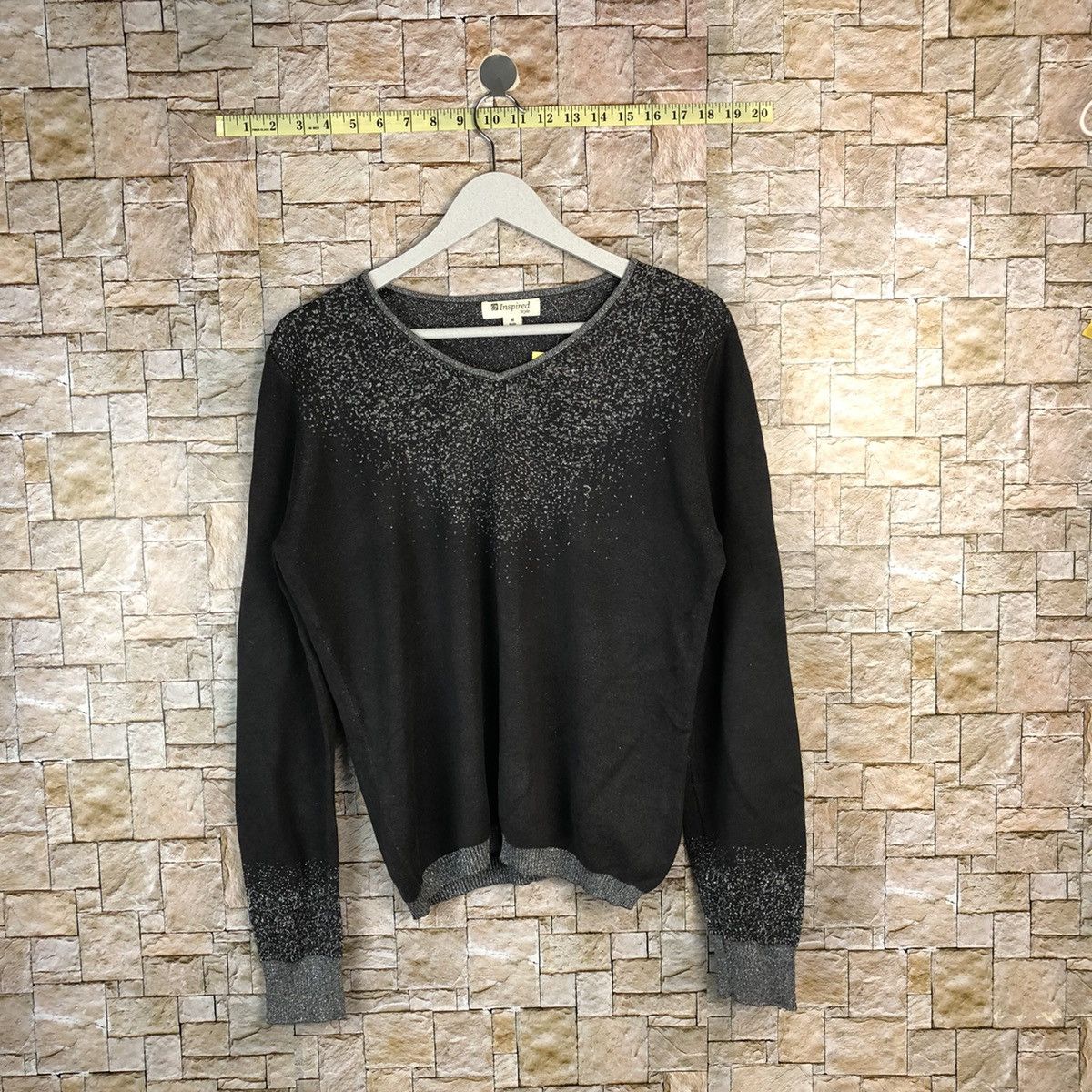Homespun Knitwear × Japanese Brand Inspires Style Grey Knitwear #A1052 Size M / US 6-8 / IT 42-44 - 1 Thumbnail