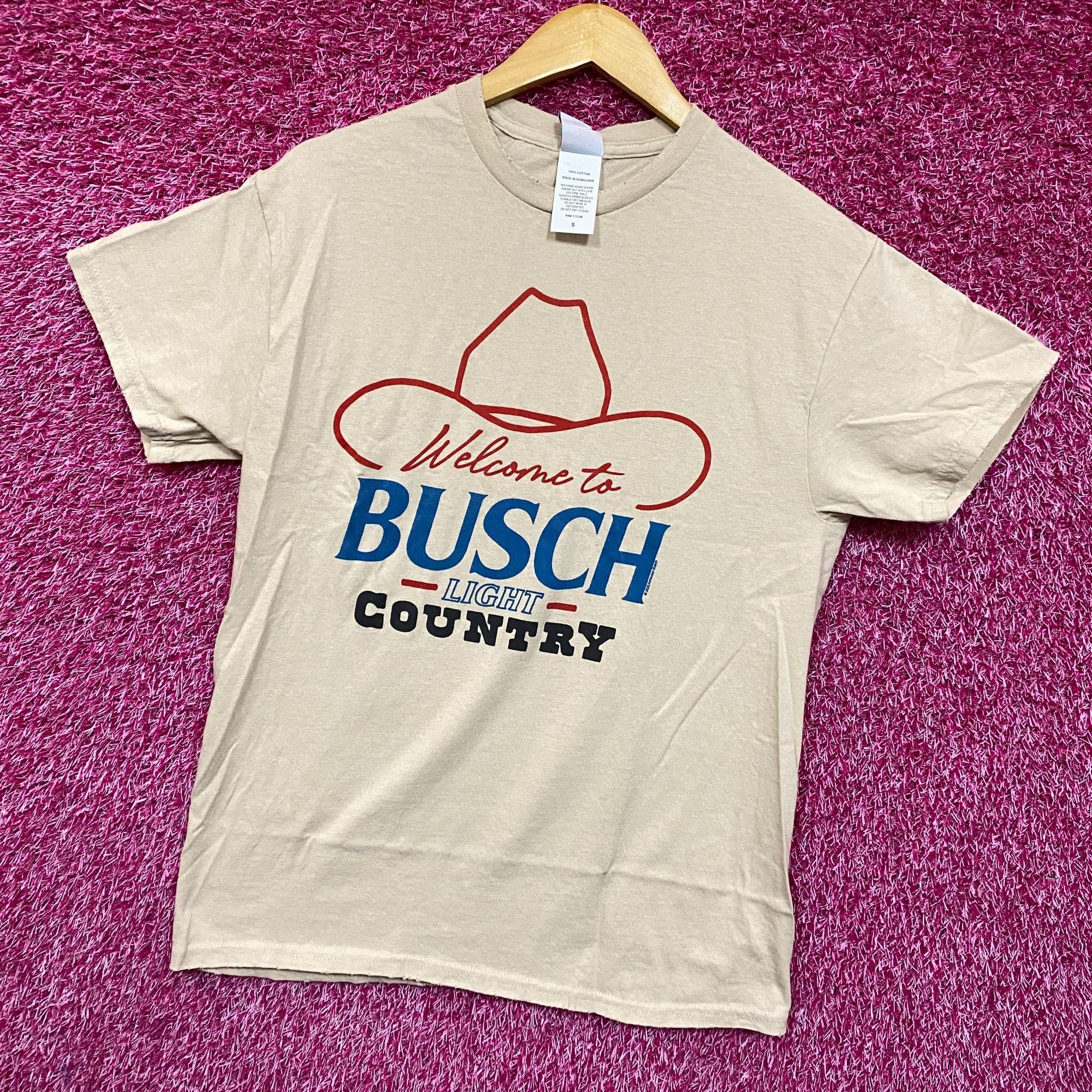 Other Welcome To Busch Light Country Vintage Style Beige T-Shirt S Size US S / EU 44-46 / 1 - 3 Thumbnail