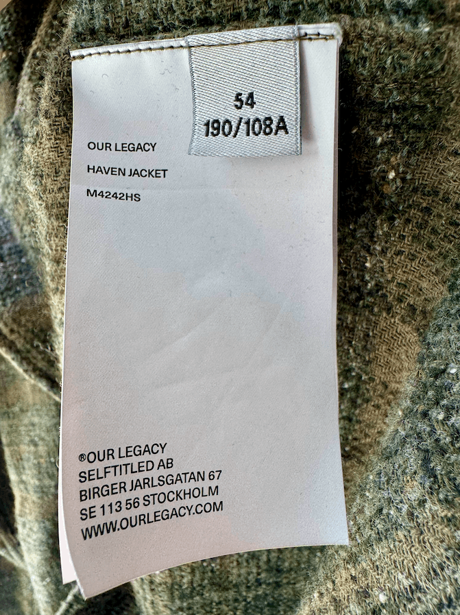 Our Legacy Haven Jacket Seaweed Sparse Check Relaxed 54 Size US L / EU 52-54 / 3 - 4 Thumbnail