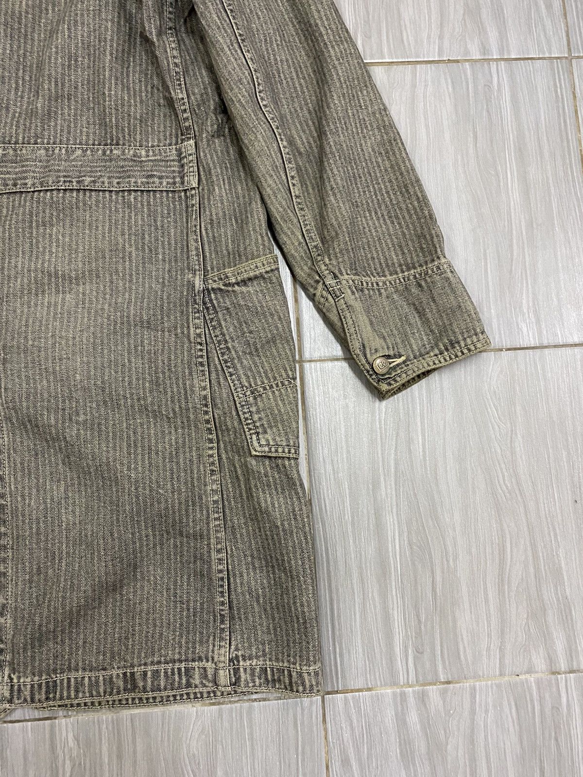 Lee Vtg 40s Lee Herringbone Work Jacket ( House Mark ) Size US M / EU 48-50 / 2 - 9 Thumbnail
