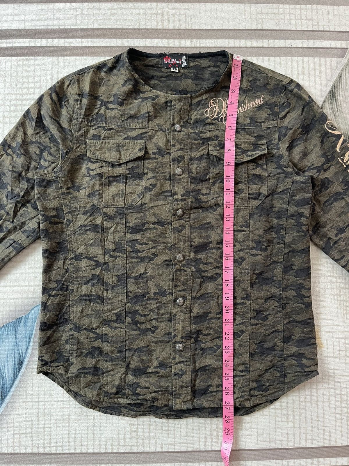 Japanese Brand Rare Divine Retribution camoflouge Geisha jaket Size US L / EU 52-54 / 3 - 13 Thumbnail