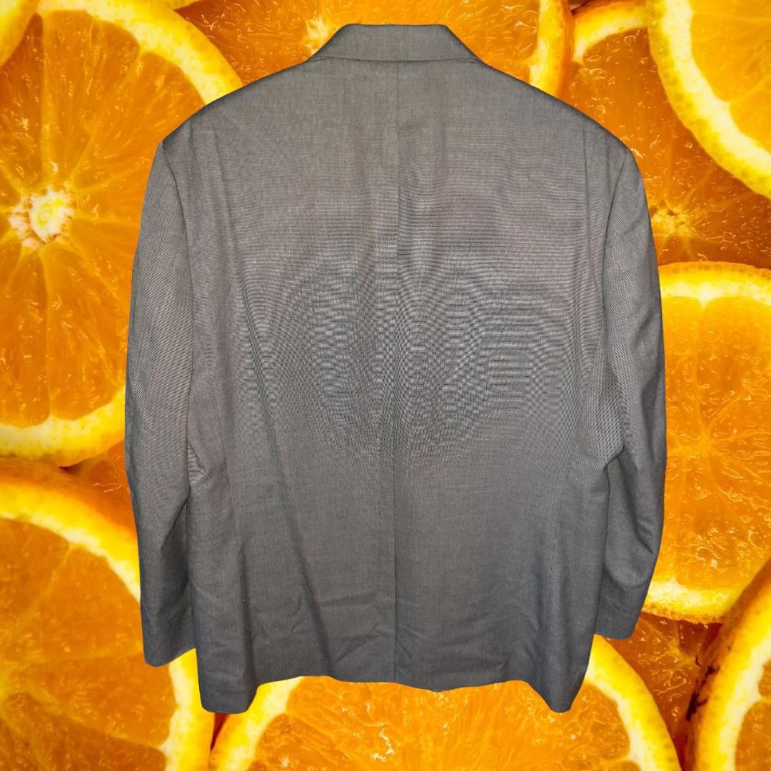 Chaps Chaps Gray 2 Button Blazer with Paisley Inside Size 44S Size 44R - 7 Thumbnail