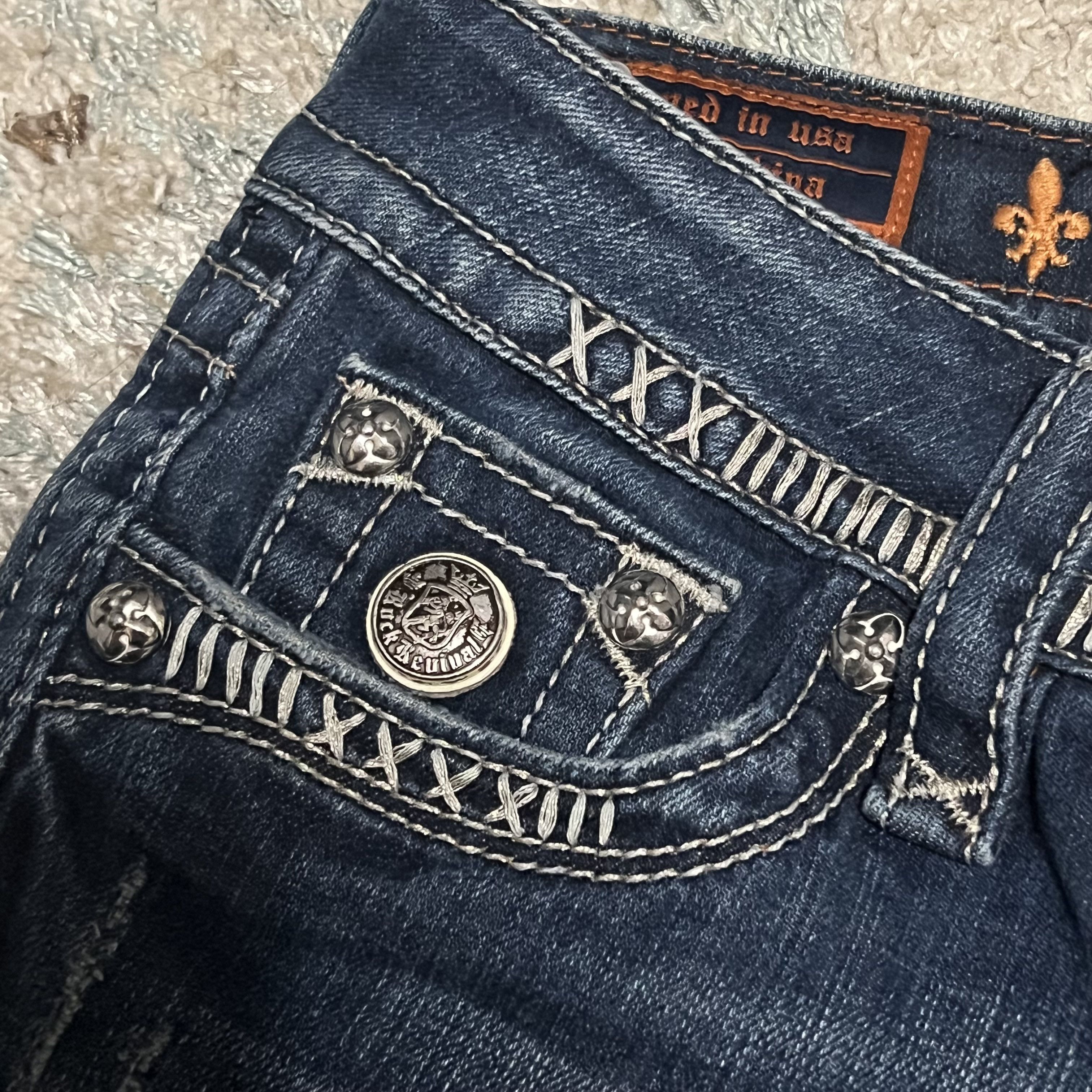 Rock Revival Rock Revival Womens Celine Bootcut Jeans 28x31 Low Rise Y2K Size 28" / US 6 / IT 42 - 6 Thumbnail