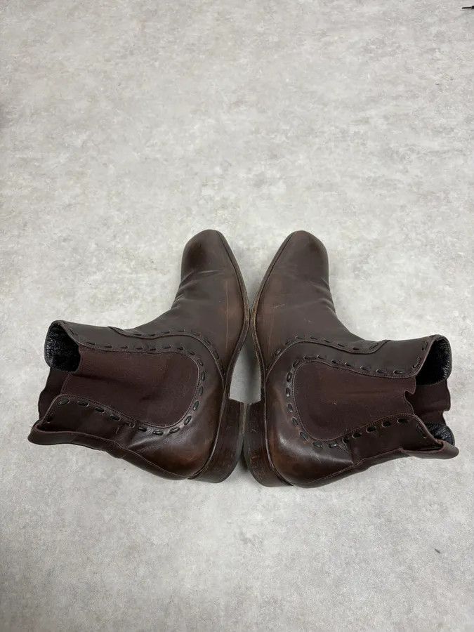 Yves Saint Laurent 2000s Yves Saint Laurent Brown Leather Boots Size US 8 / EU 41 - 5 Thumbnail