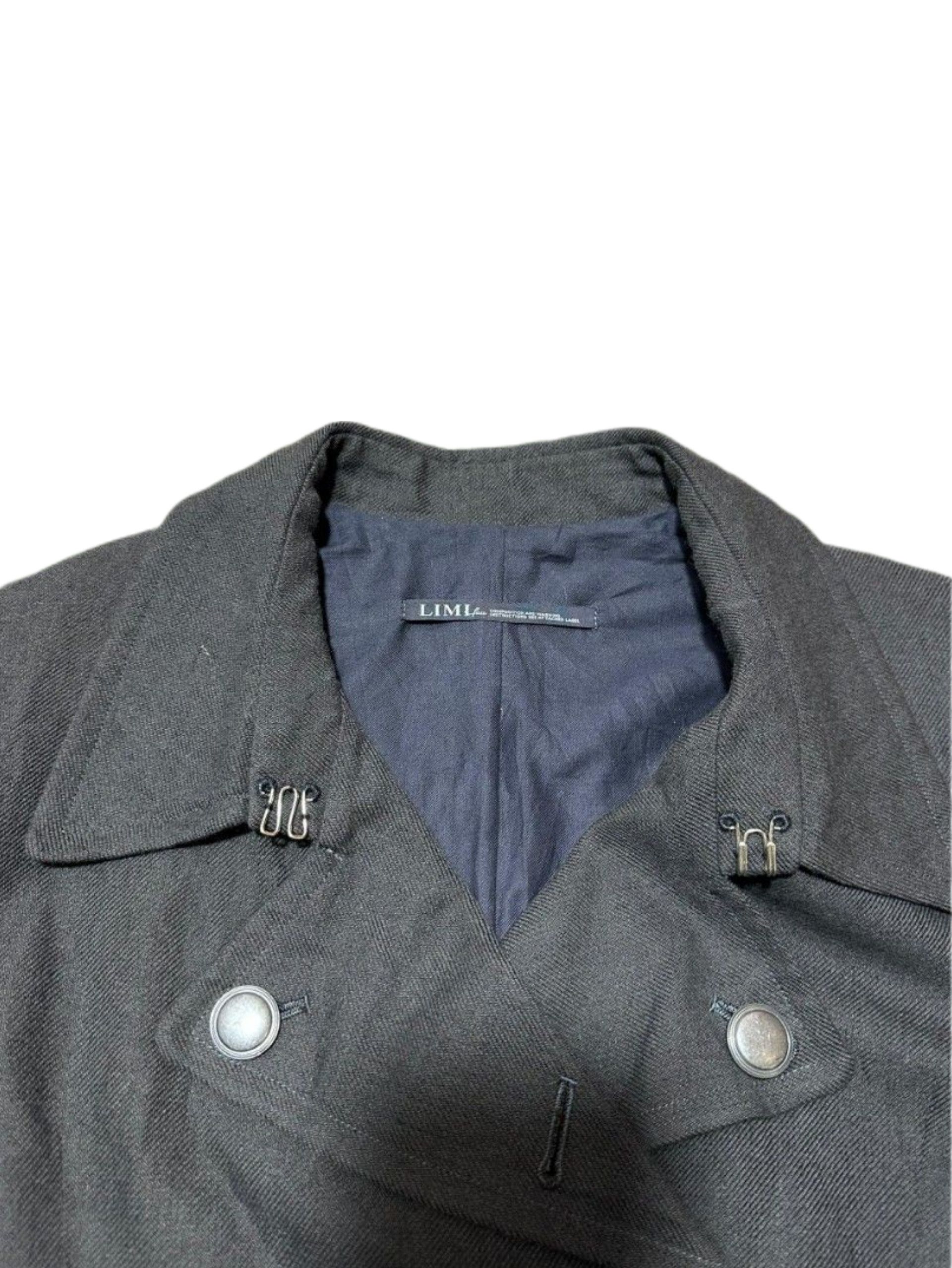 Limi Feu VINTAGE Double Breasted Long Pea Coat Size M / US 6-8 / IT 42-44 - 7 Thumbnail