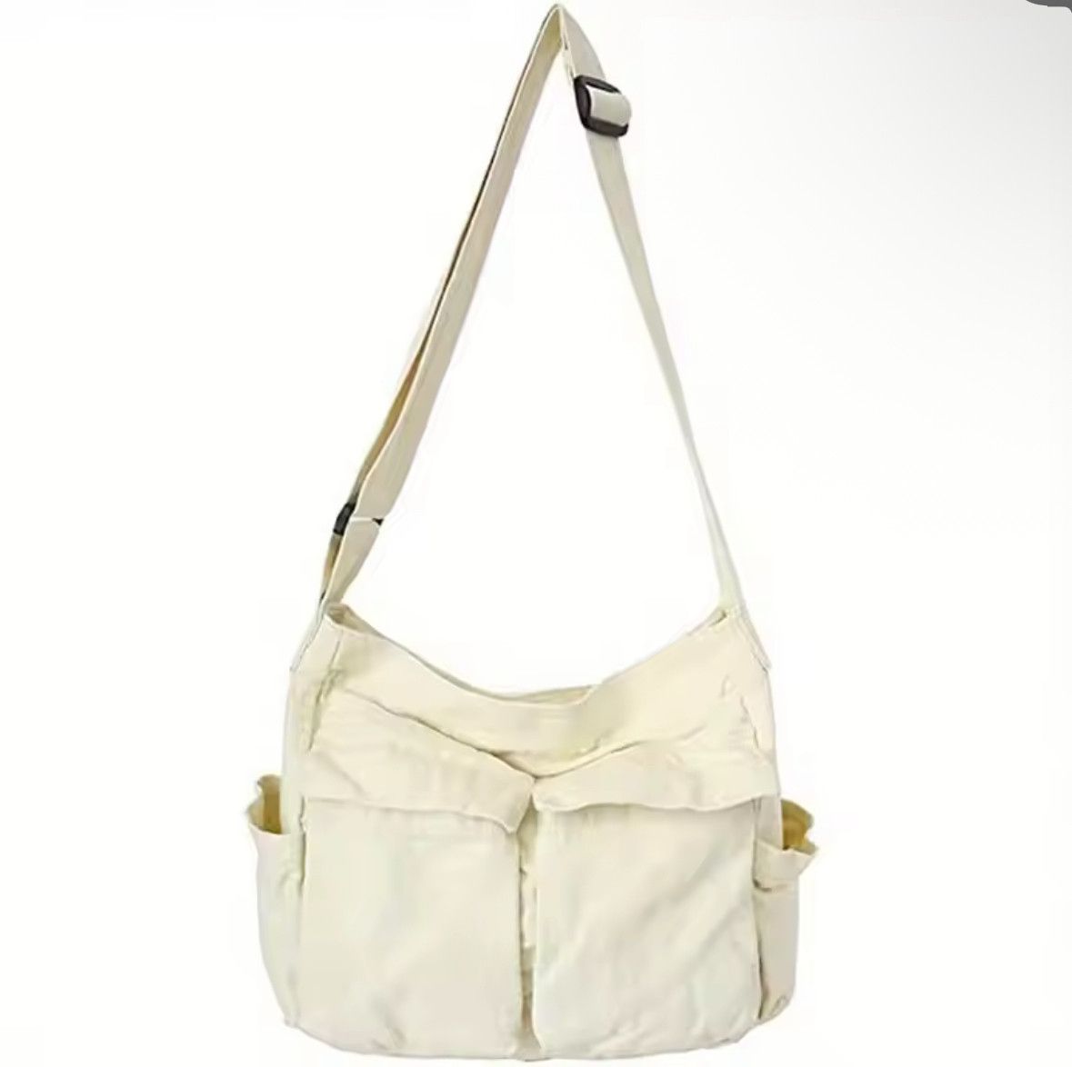 Other Workwear School Canvas Shoulder Bag Large Messenger Bag Size ONE SIZE - 2 Thumbnail