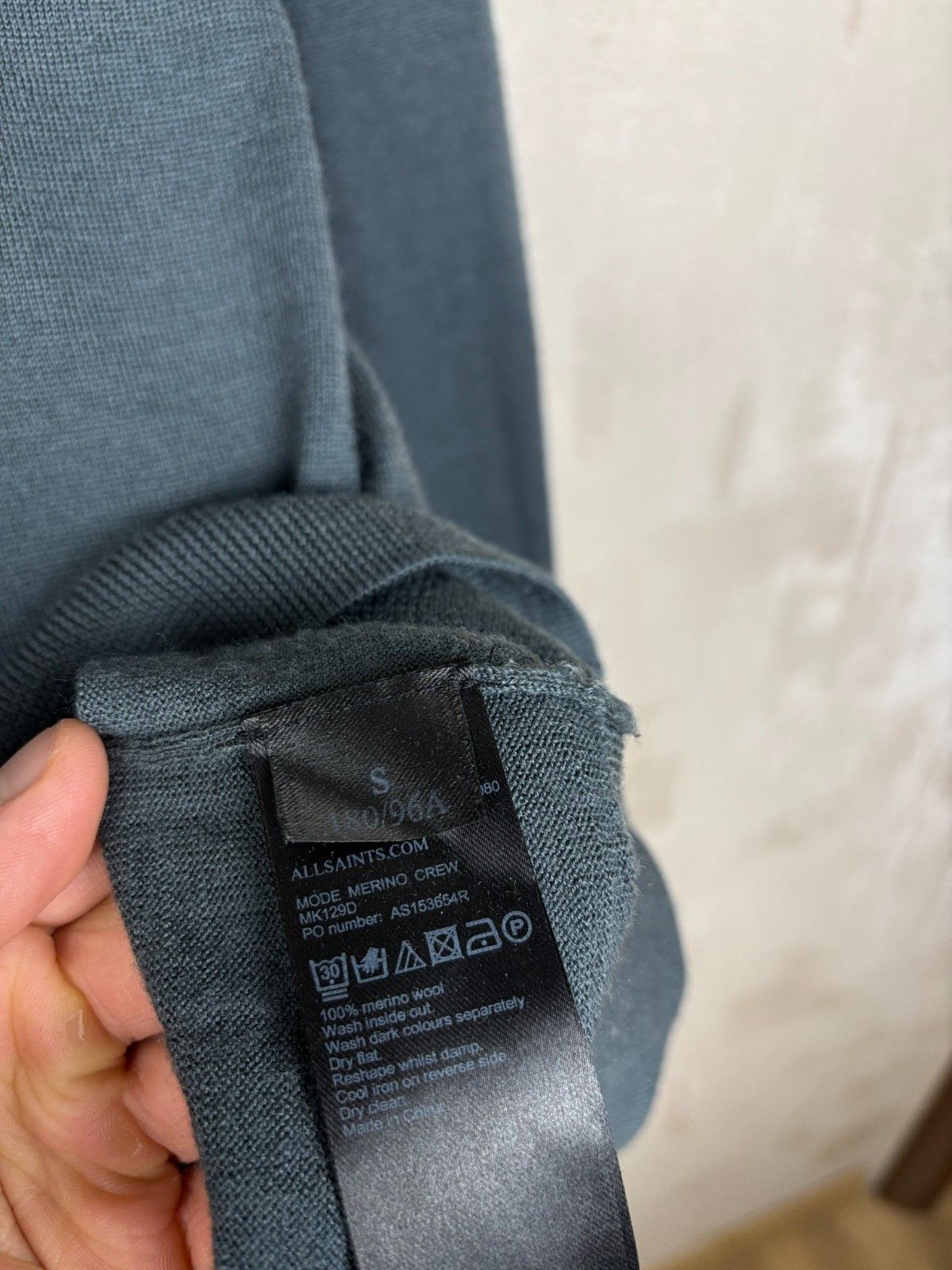 Allsaints AllSaints Mode Merino Wool Crew Neck Sweater Size US S / EU 44-46 / 1 - 7 Thumbnail