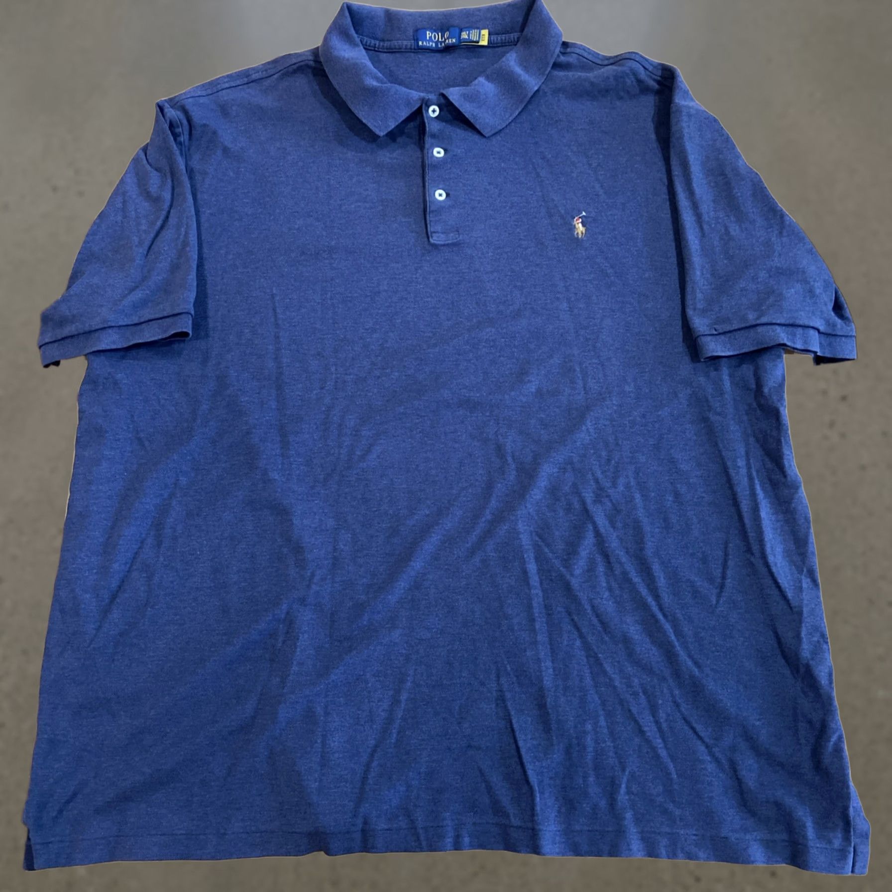Polo Ralph Lauren Polo Ralph Lauren Polo Shirt Short Sleeve Mens 3XLT Blue Size US XXL / EU 58 / 5 - 1 Thumbnail