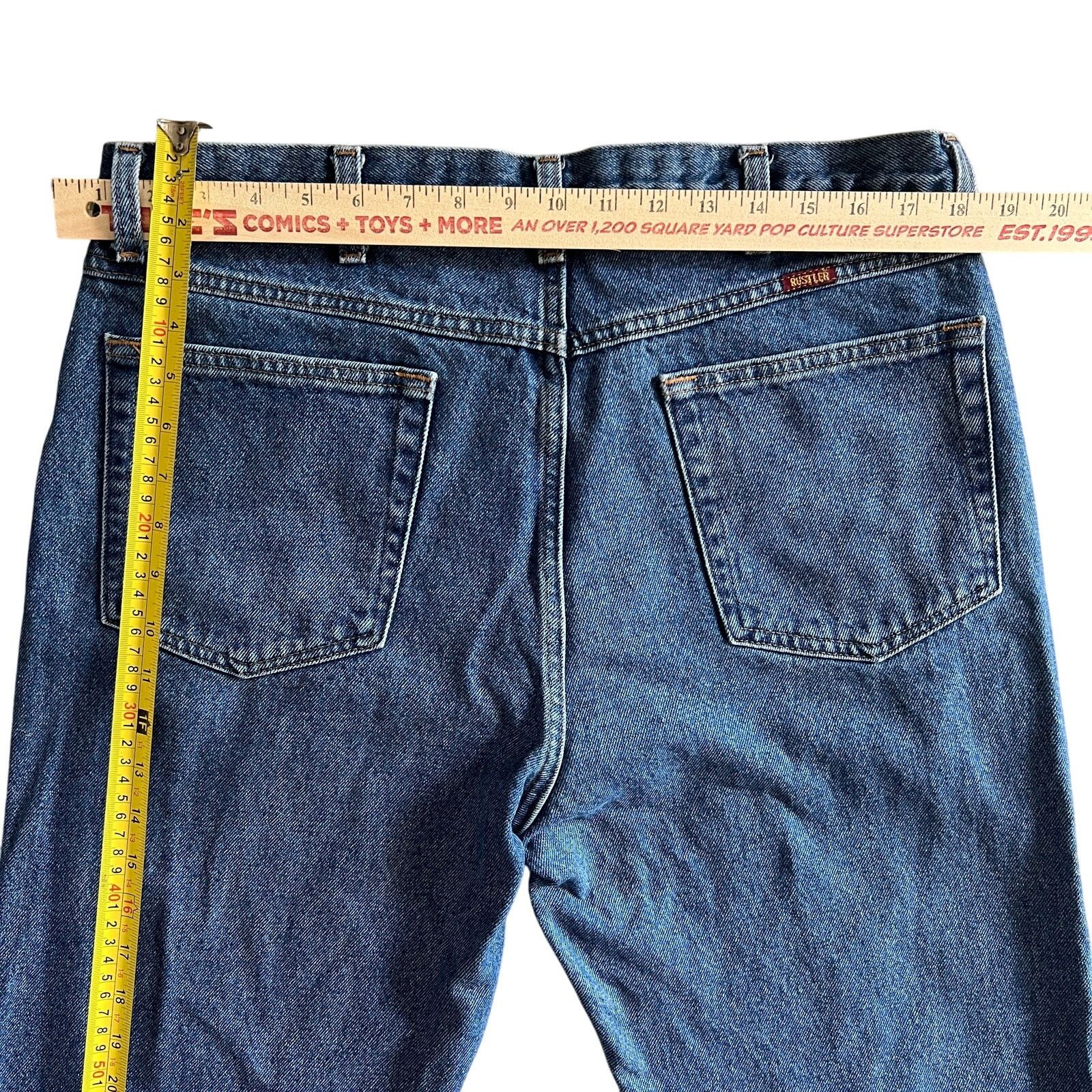 Rustler Rustler Classic Straight Leg Jeans Blue Denim Men 36x32 Size US 36 / EU 52 - 6 Thumbnail