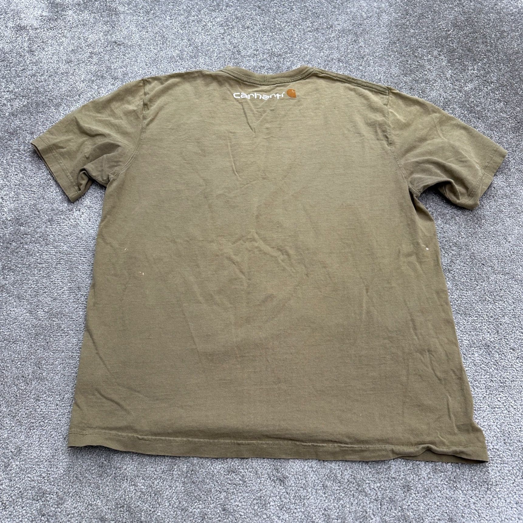 Carhartt VINTAGE Carhartt K195 Shirt Mens L Brown Crew Neck Graphic Tee 90s Outdoor Mens Size US L / EU 52-54 / 3 - 2 Thumbnail