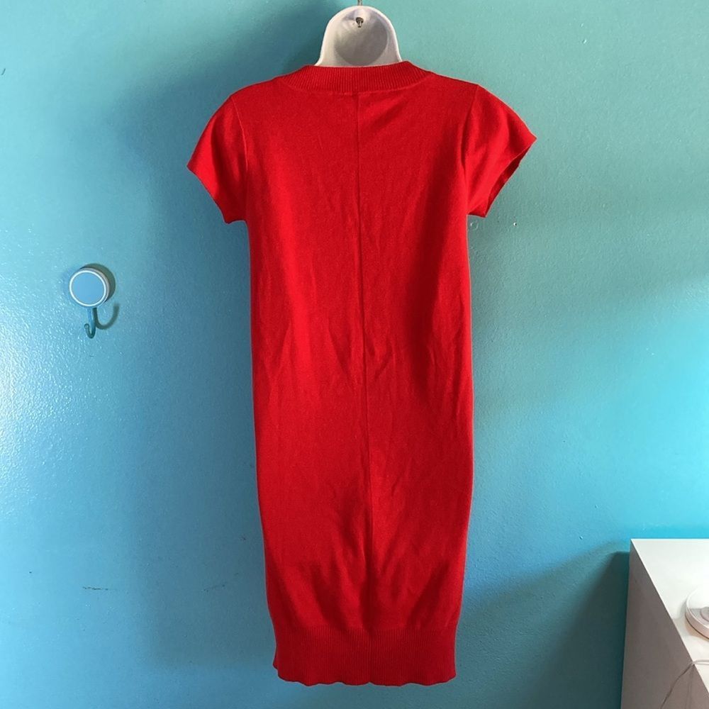 Diane von Furstenberg Diane Von Furstenberg Size P Red Knit Dress “Beliz” Four Poc Size XS / US 0-2 / IT 36-38 - 6 Thumbnail