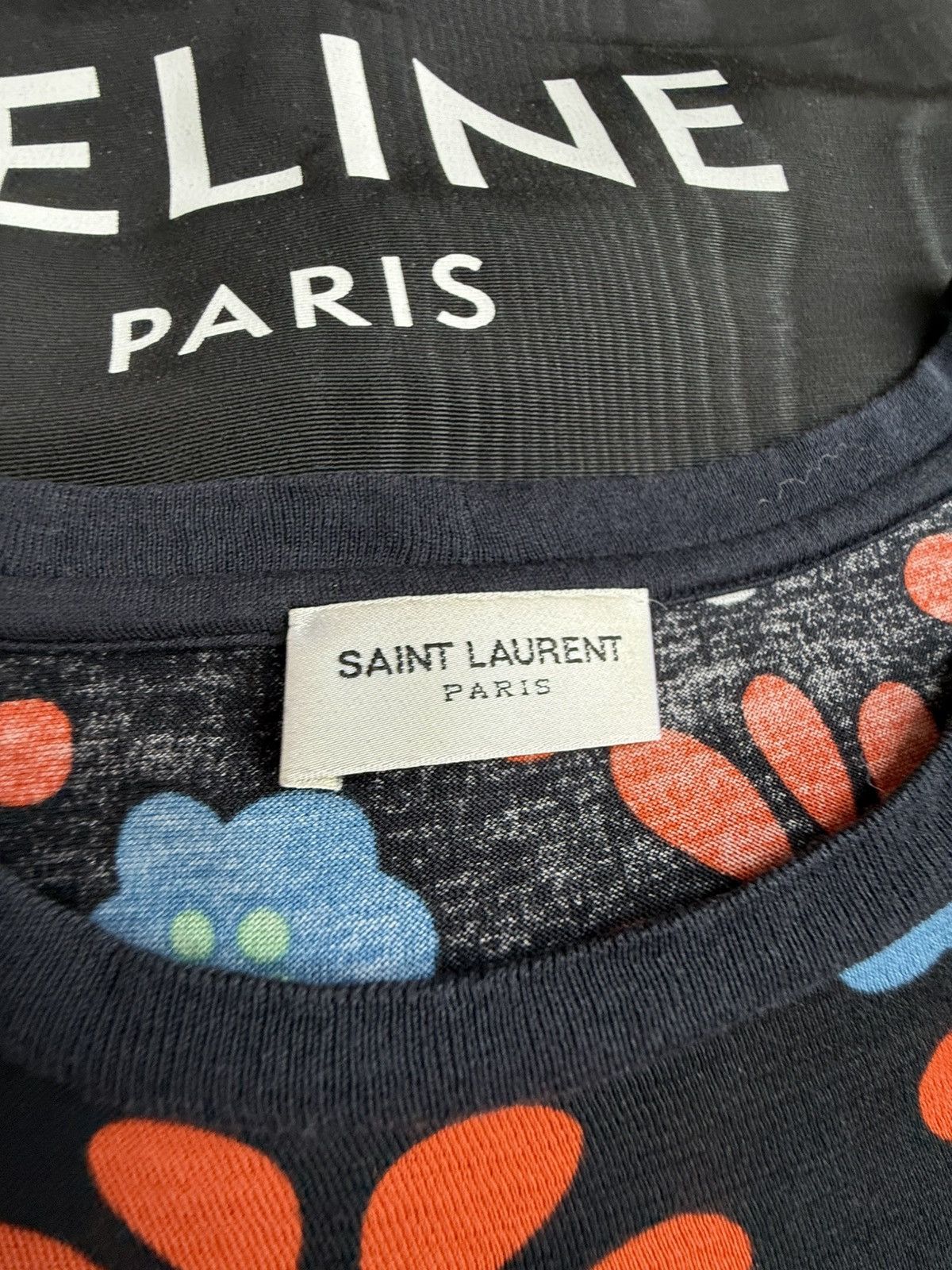 Saint Laurent Paris SS15 Saint Laurent floral T shirt Psych Rock S Hedi grail Size US S / EU 44-46 / 1 - 11 Thumbnail