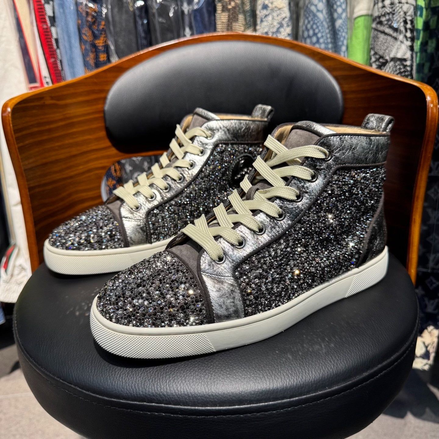 Jimmy Choo Jimmy Choo Gray Hitop Sneakers us_9 Women Size US 9 / IT 39 - 1 Thumbnail