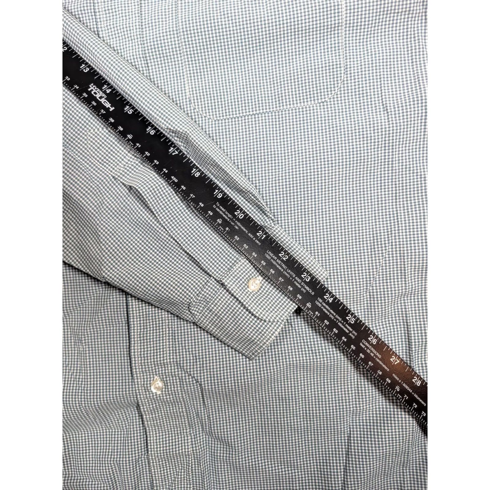 Brooks Brothers VINTAGE Brooks Brothers Shirt Mens 17-4 Green Gingham Button-Down USA 90s Dress Shirt Mens Size US XL / EU 56 / 4 - 4 Thumbnail