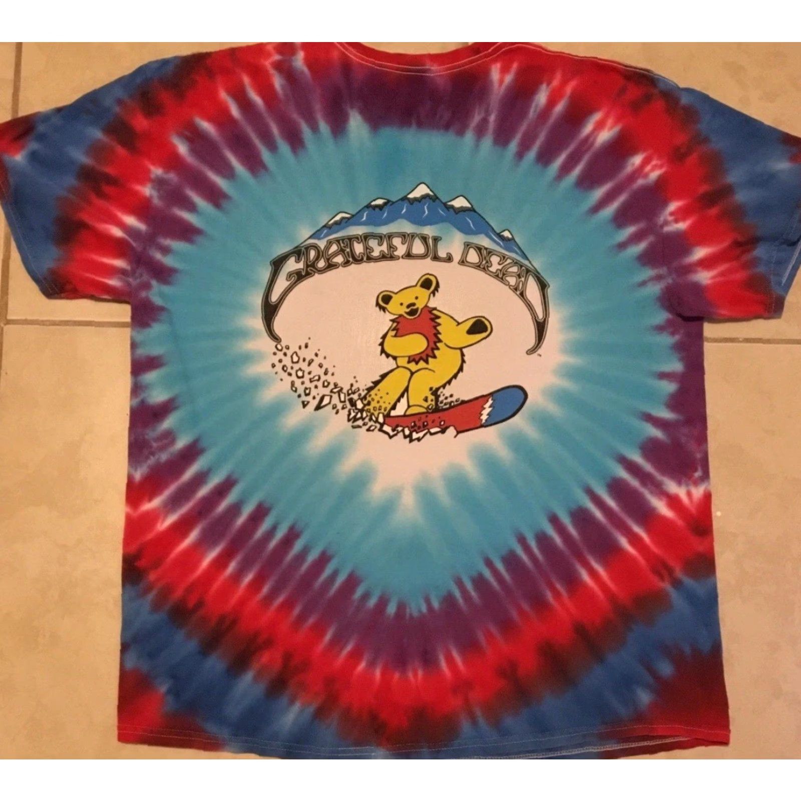Vintage VINTAGE Grateful Dead Shirt XL Blues 90s Concert Hippie Grunge All Over Print T-Shirt Mens"} Size US XL / EU 56 / 4 - 2 Thumbnail