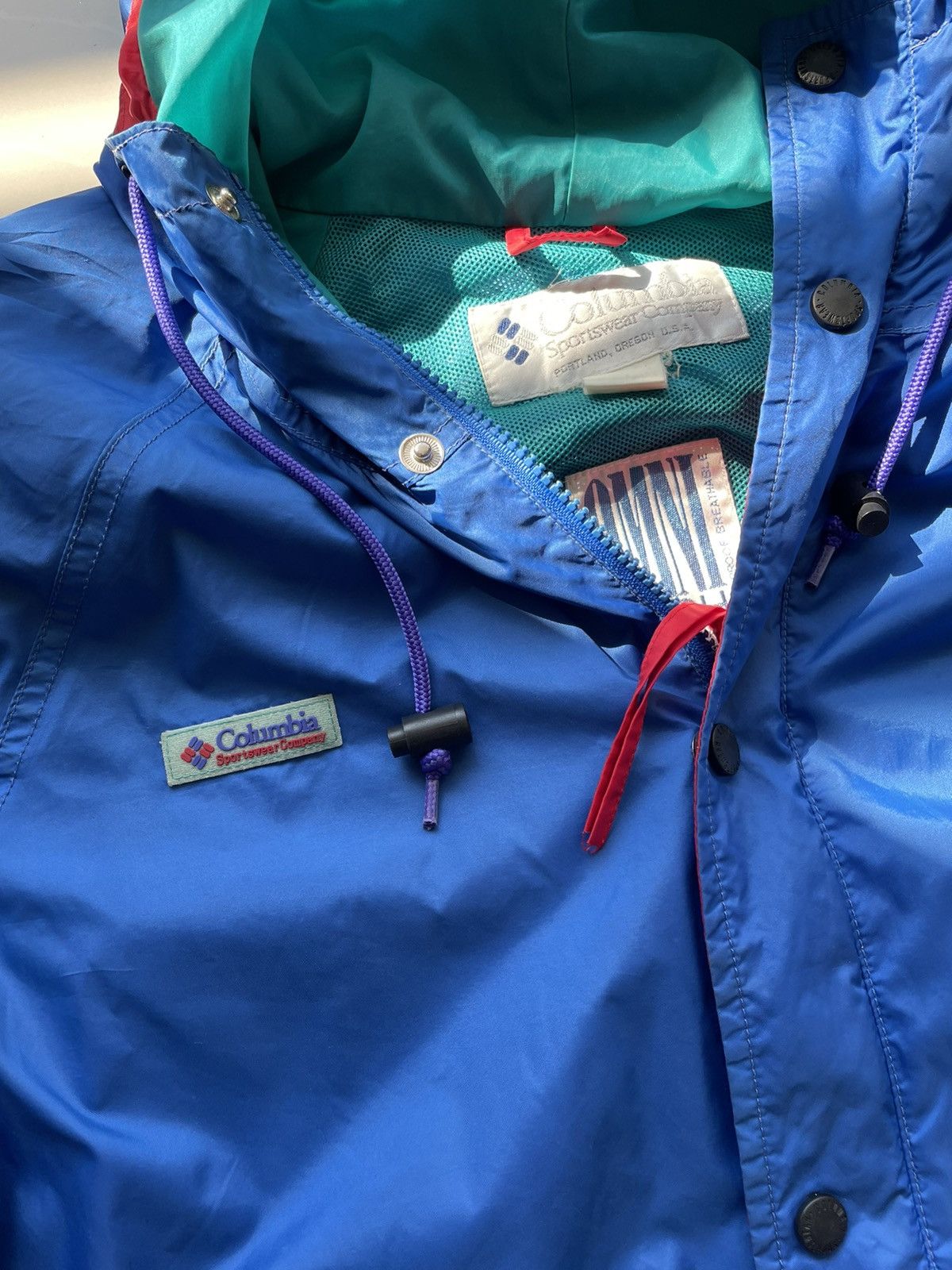 Columbia × Vintage Columbia Rain Jacket 90's Size US XL / EU 56 / 4 - 4 Thumbnail