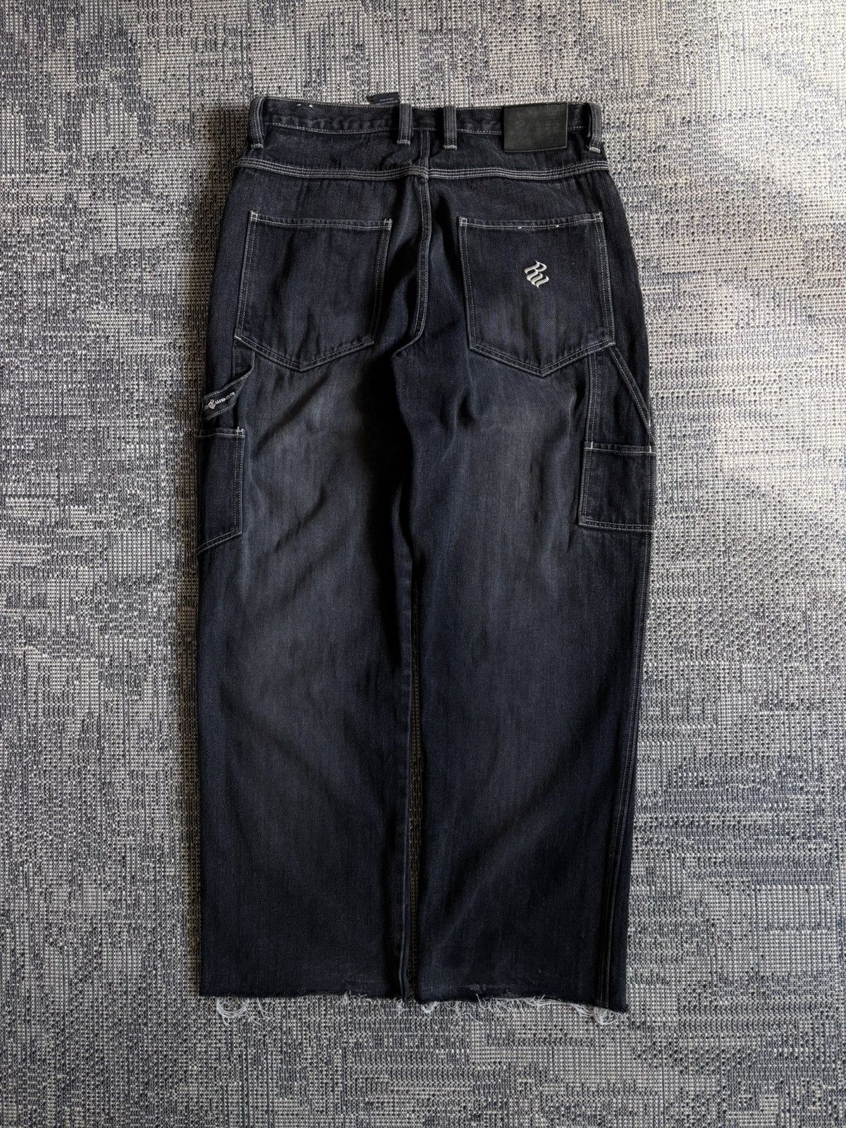 Rocawear Vintage Rocawear Sk8 Baggy Carpenter Jeans Black Faded Size US 36 / EU 52 - 1 Thumbnail