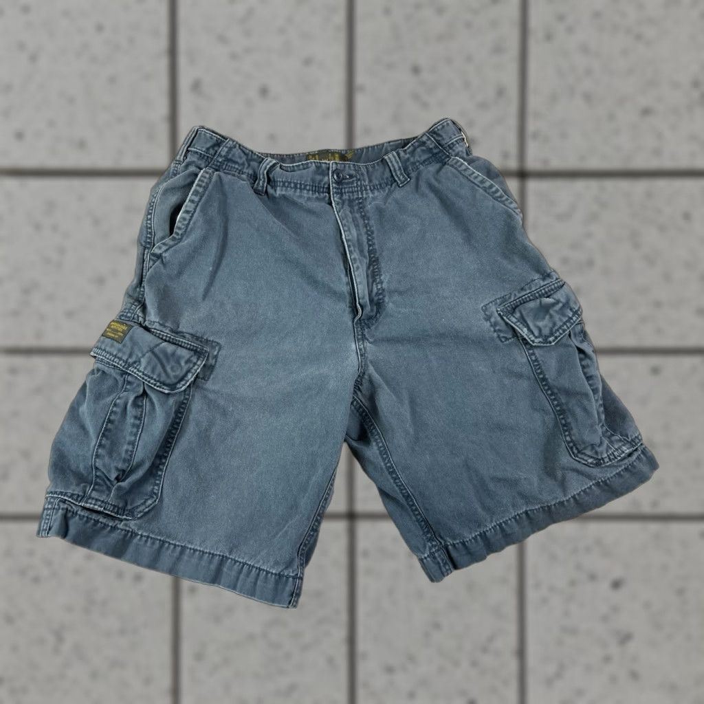American Eagle Outfitters VINTAGE Mens American Eagle Cargo Shorts Blue 32 Size US 32 / EU 48 - 1 Thumbnail