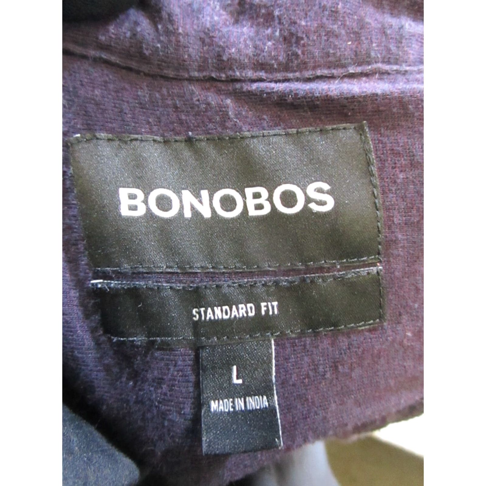 Bonobos Bonobos Shirt Mens Large Purple Cotton Blend Knit Button Up Size US L / EU 52-54 / 3 - 3 Thumbnail
