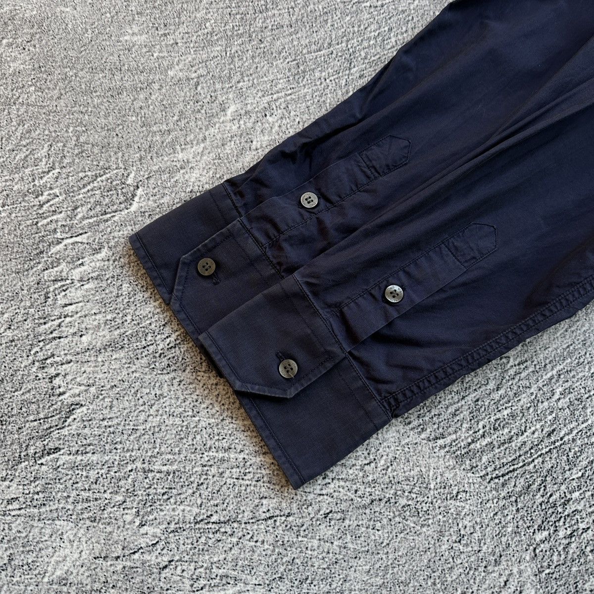 Dolce & Gabbana Vintage Men’s Shirts Button Up Dolce&Gabbana Dark Blue Size US L / EU 52-54 / 3 - 7 Thumbnail