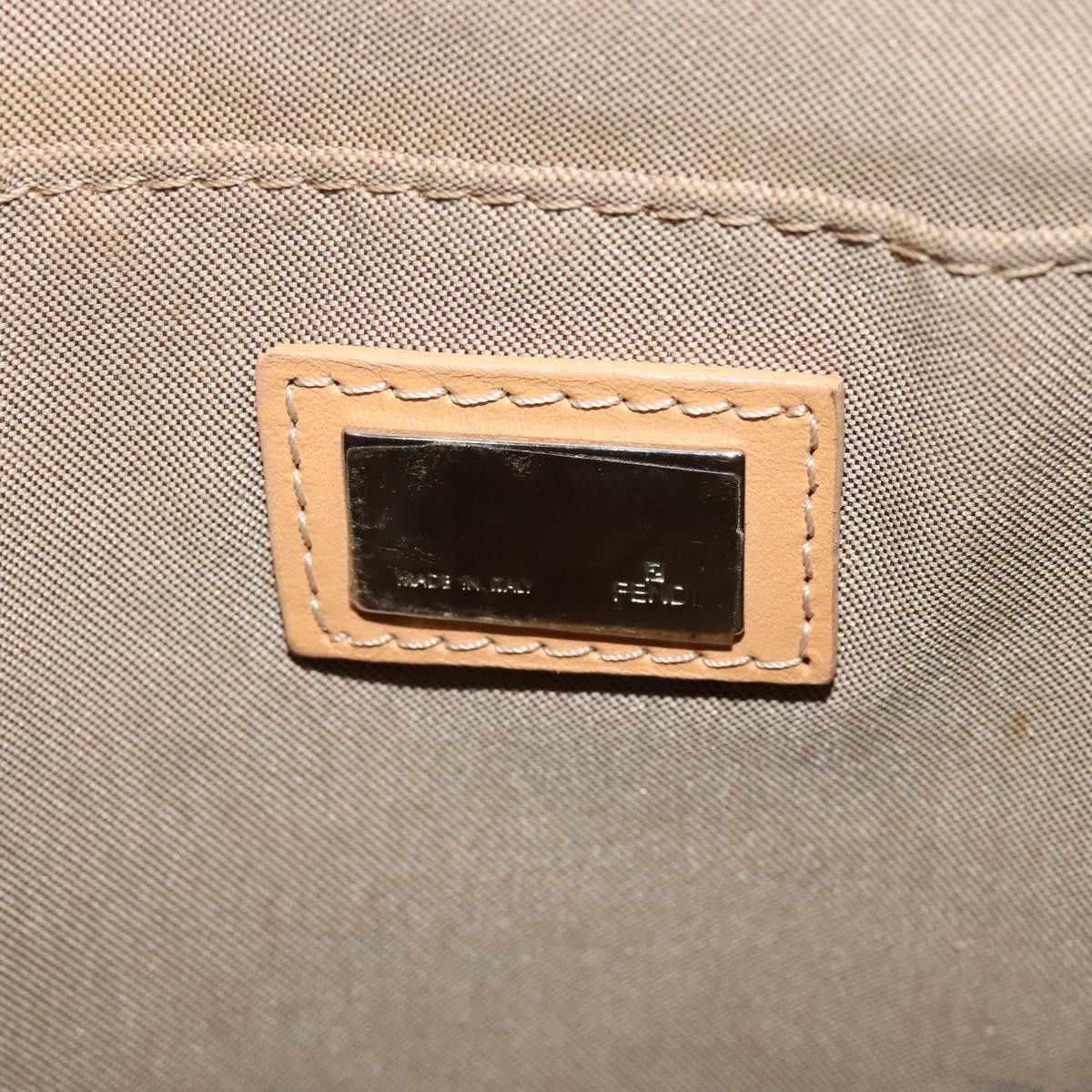 Fendi FENDI Zucchino Canvas Shoulder Bag Light Blue Silver Size ONE SIZE - 6 Thumbnail