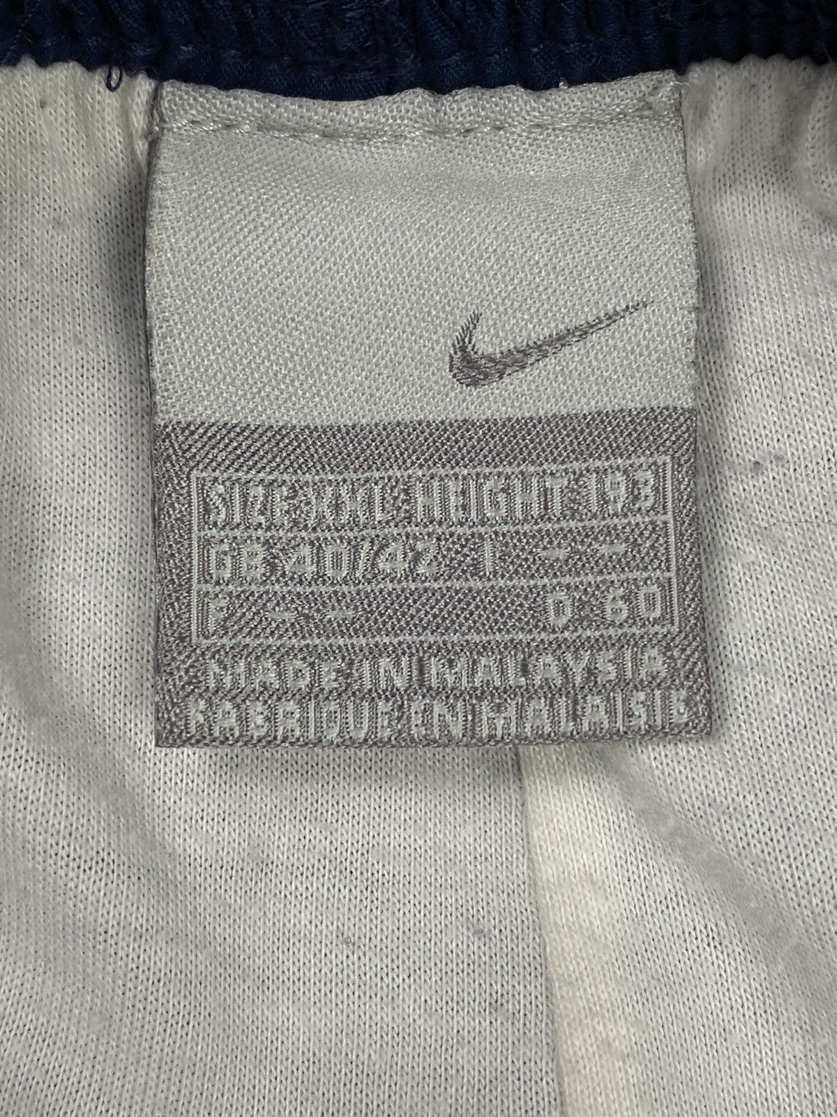 Nike × Vintage Vintage 00s Nike Swoosh Drill Joggers Baggy Nylon Y2K Pants Size US 35 - 18 Thumbnail
