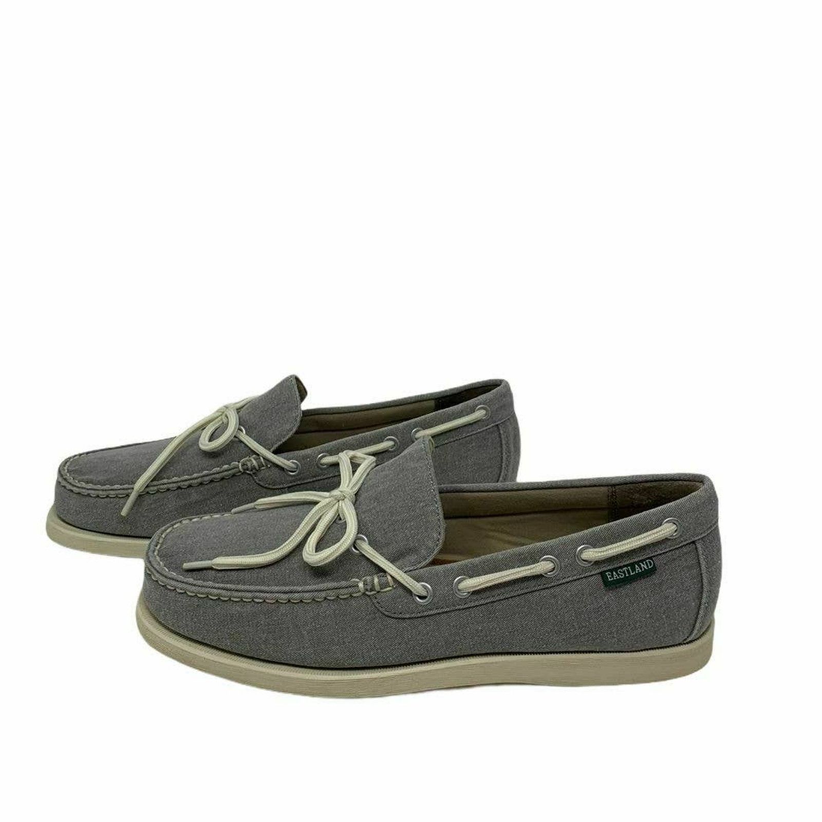 Eastland Eastland Yarmouth Gray Canvas Men's Boat Shoes 10.5 D Size US 10.5 / EU 43-44 - 6 Thumbnail
