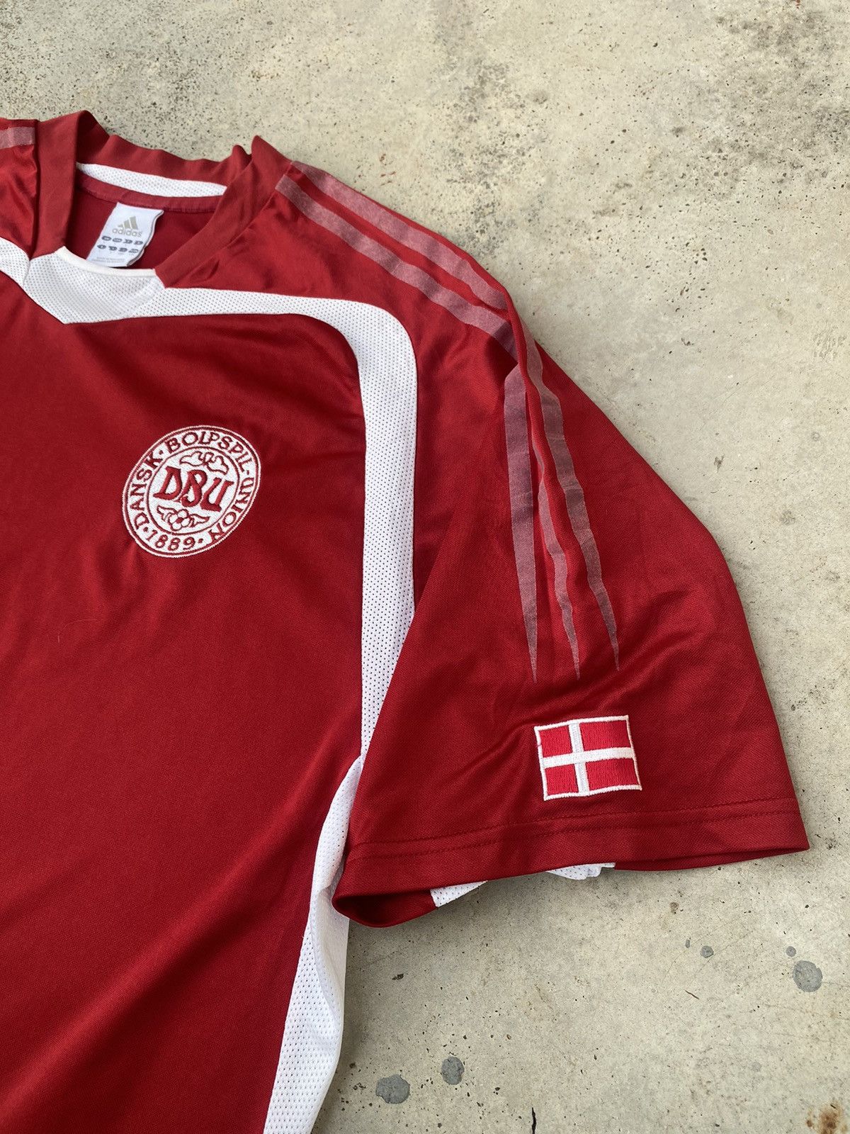 Adidas Denmark 2006/08 International Home Soccer Jersey Size US XL / EU 56 / 4 - 3 Thumbnail